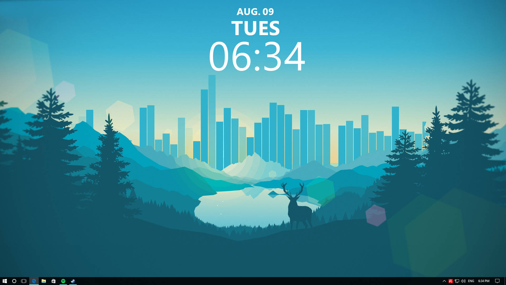 Skin de Rainmeter con tema de naturaleza Fondos de pantalla