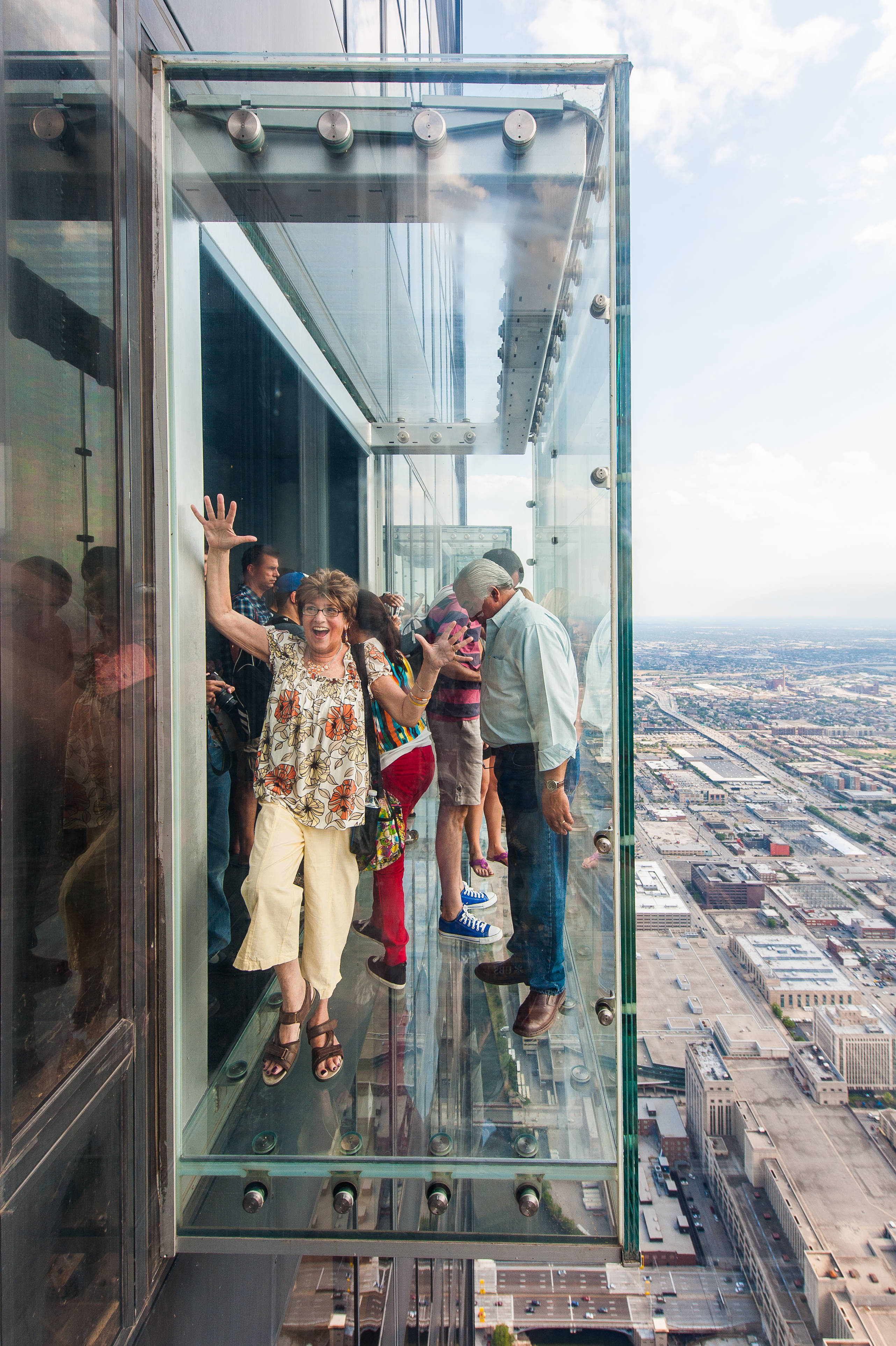 Skydeck Chicago Torre Willis Fondos de pantalla
