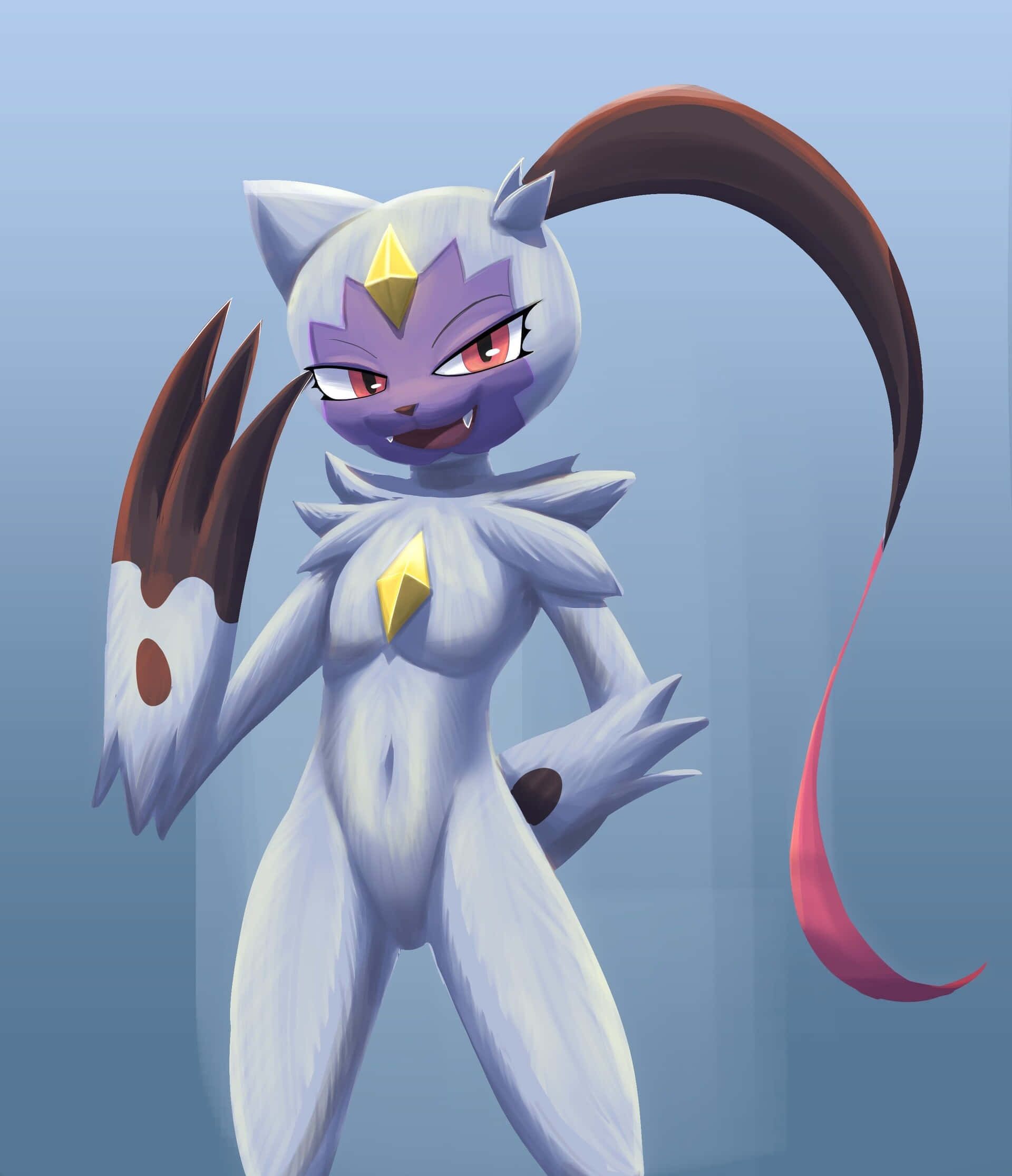 Sneasler Pokémon haciendo gesto de saludo Fondos de pantalla