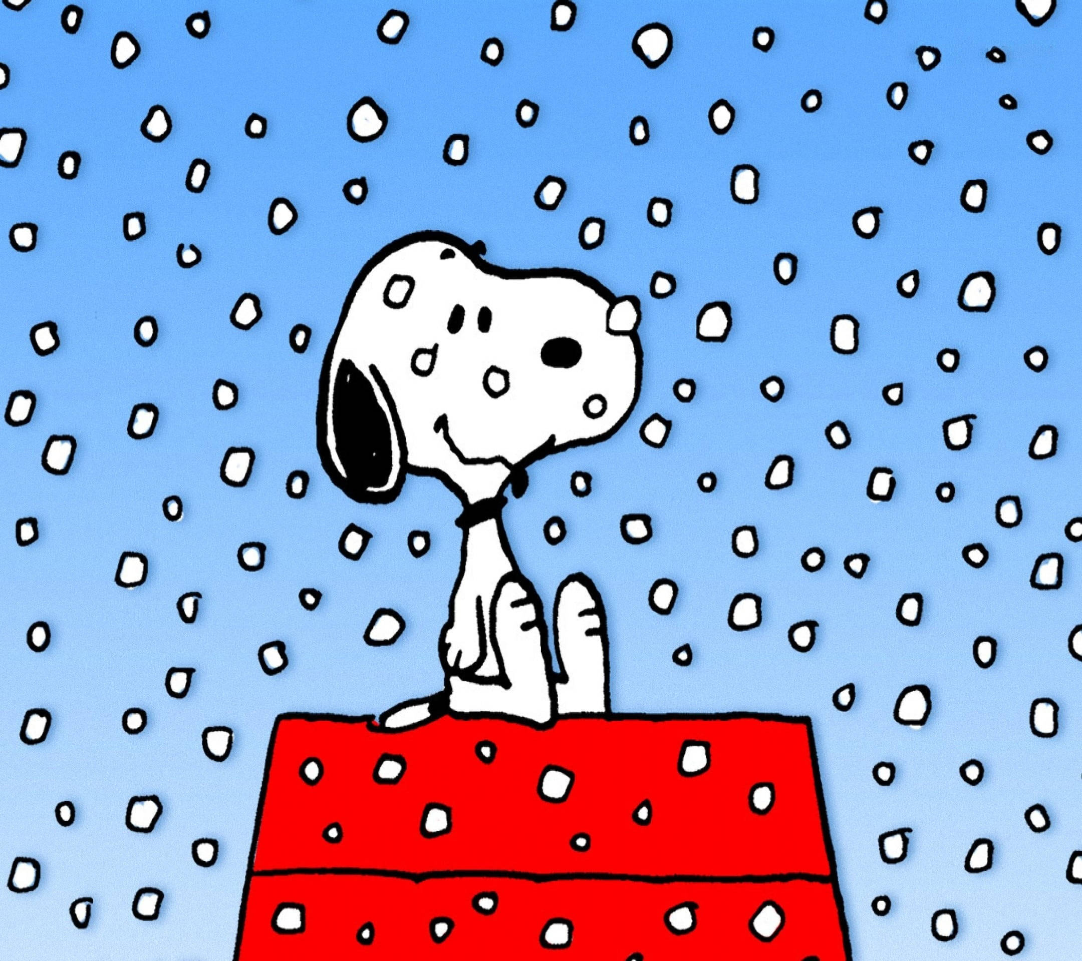 Snoopy Casa de Nieve Navideña Fondos de pantalla