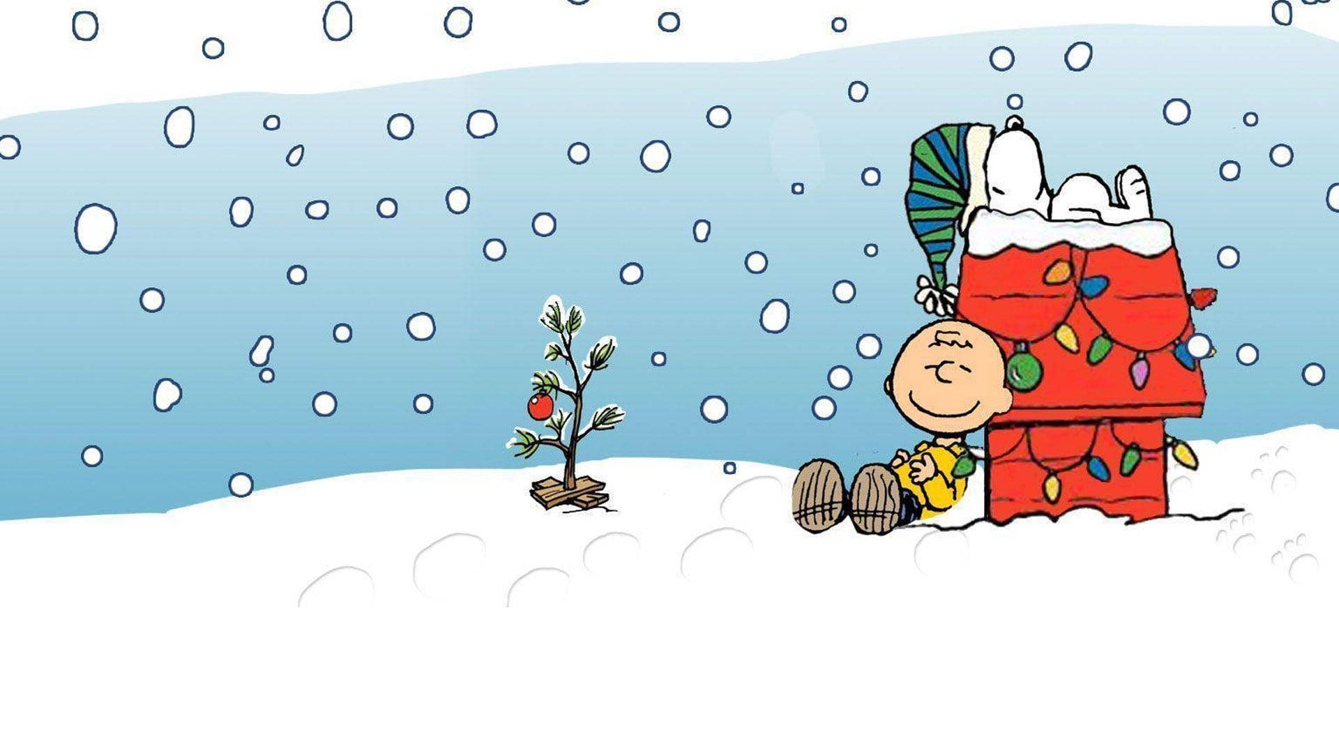 Snoopy Navidad Charlie Nieve Fondos de pantalla