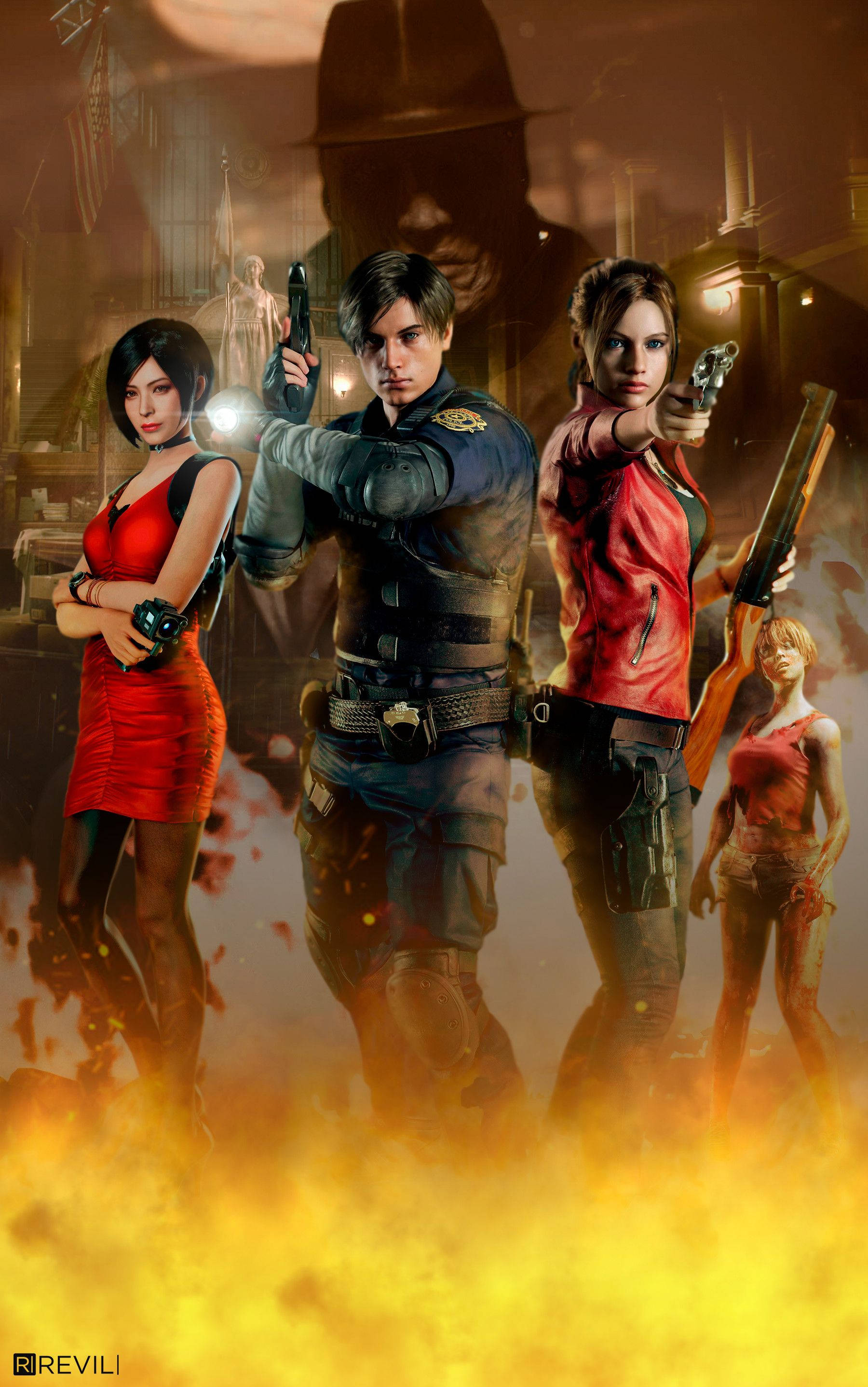 Sobrevive al apocalipsis zombie con Claire Redfield en las calles de Raccoon City. Fondos de pantalla