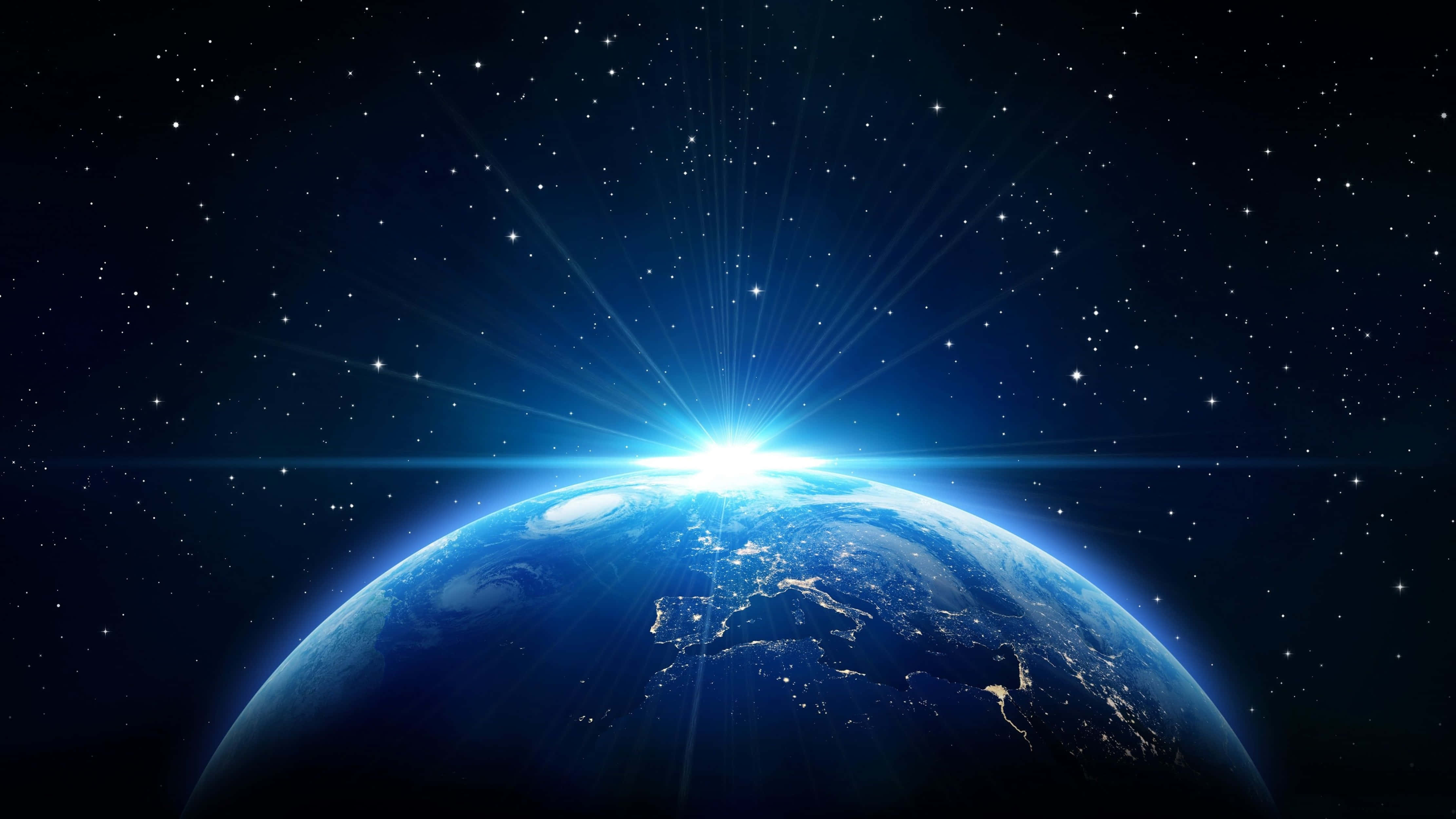 Sol Emergiendo del Universo 4K Fondos de pantalla