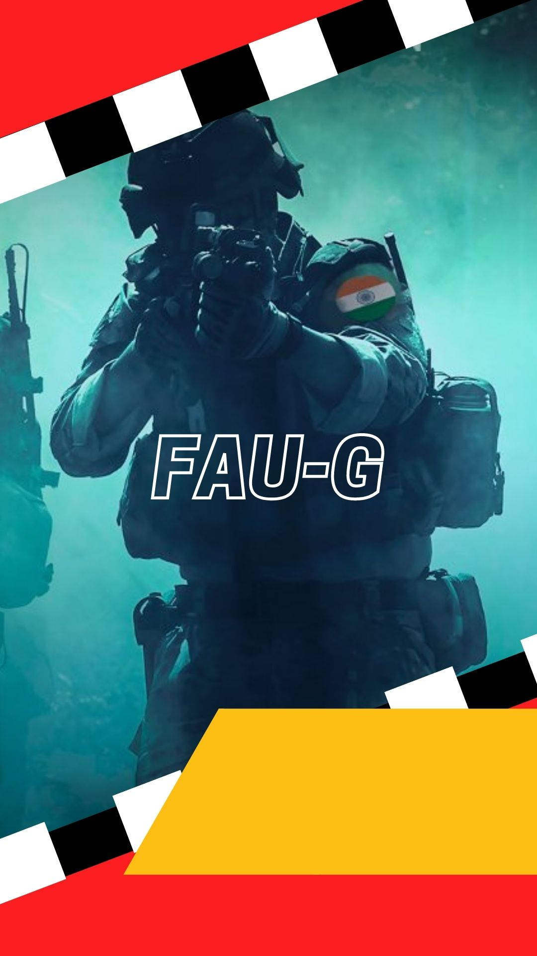 Soldado Apuntando con un Arma FAU-G Colorido Fondos de pantalla