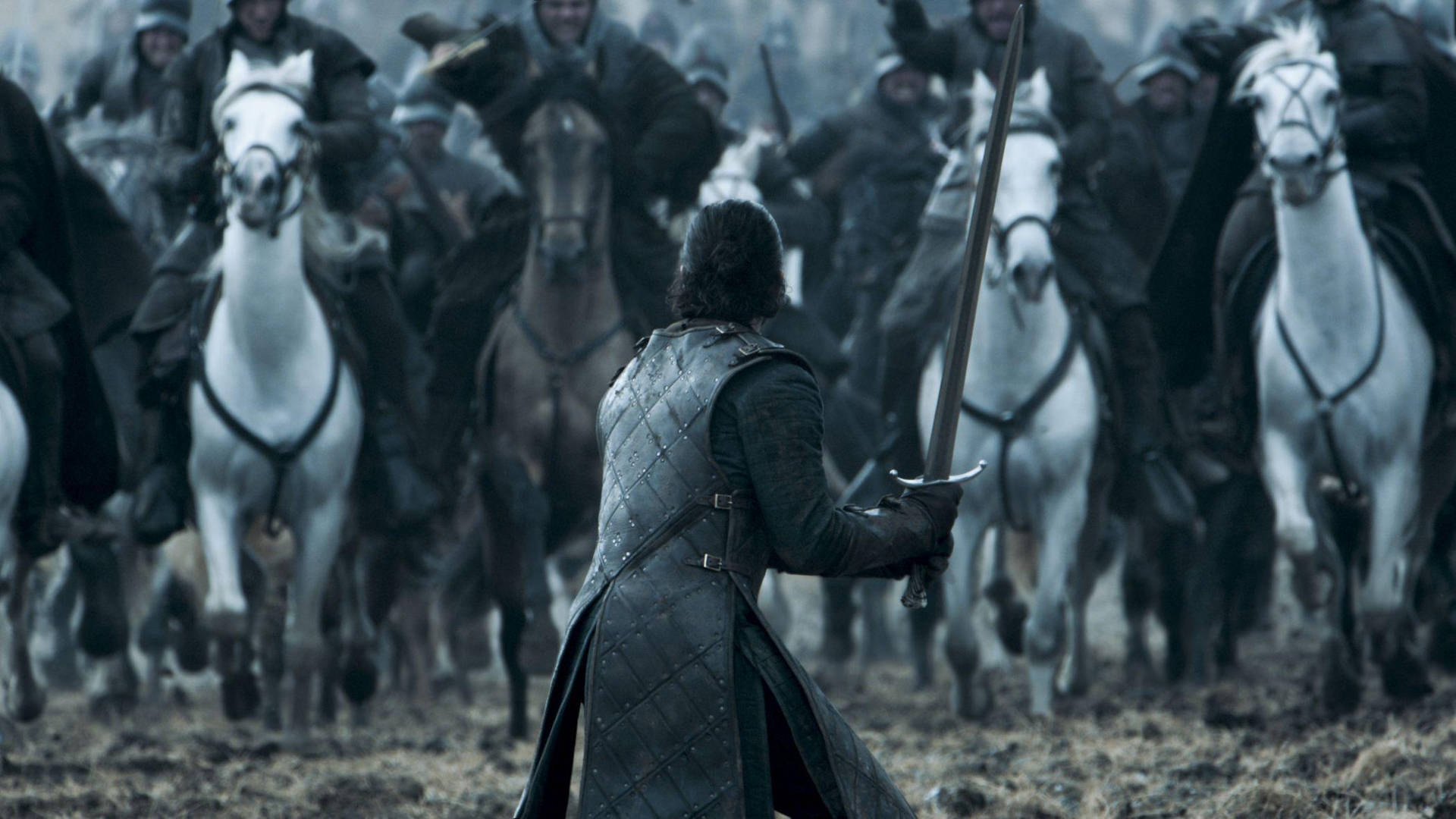 Jon Snow Luchando Contra los Lannister Game Of Thrones
