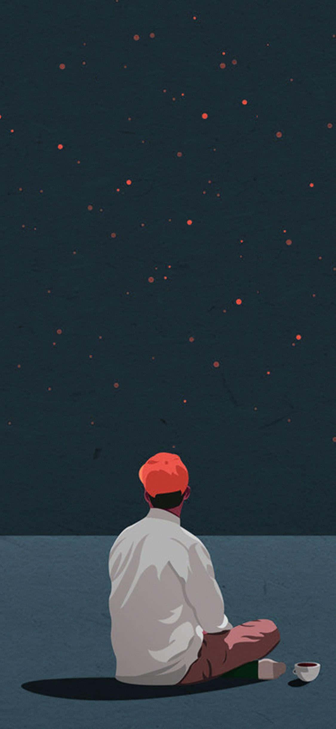 Solitario Mirando las Estrellas Fondos de pantalla