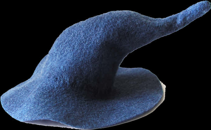 Sombrero de Bruja Azul Aislado en Fondo Negro Fondos de pantalla