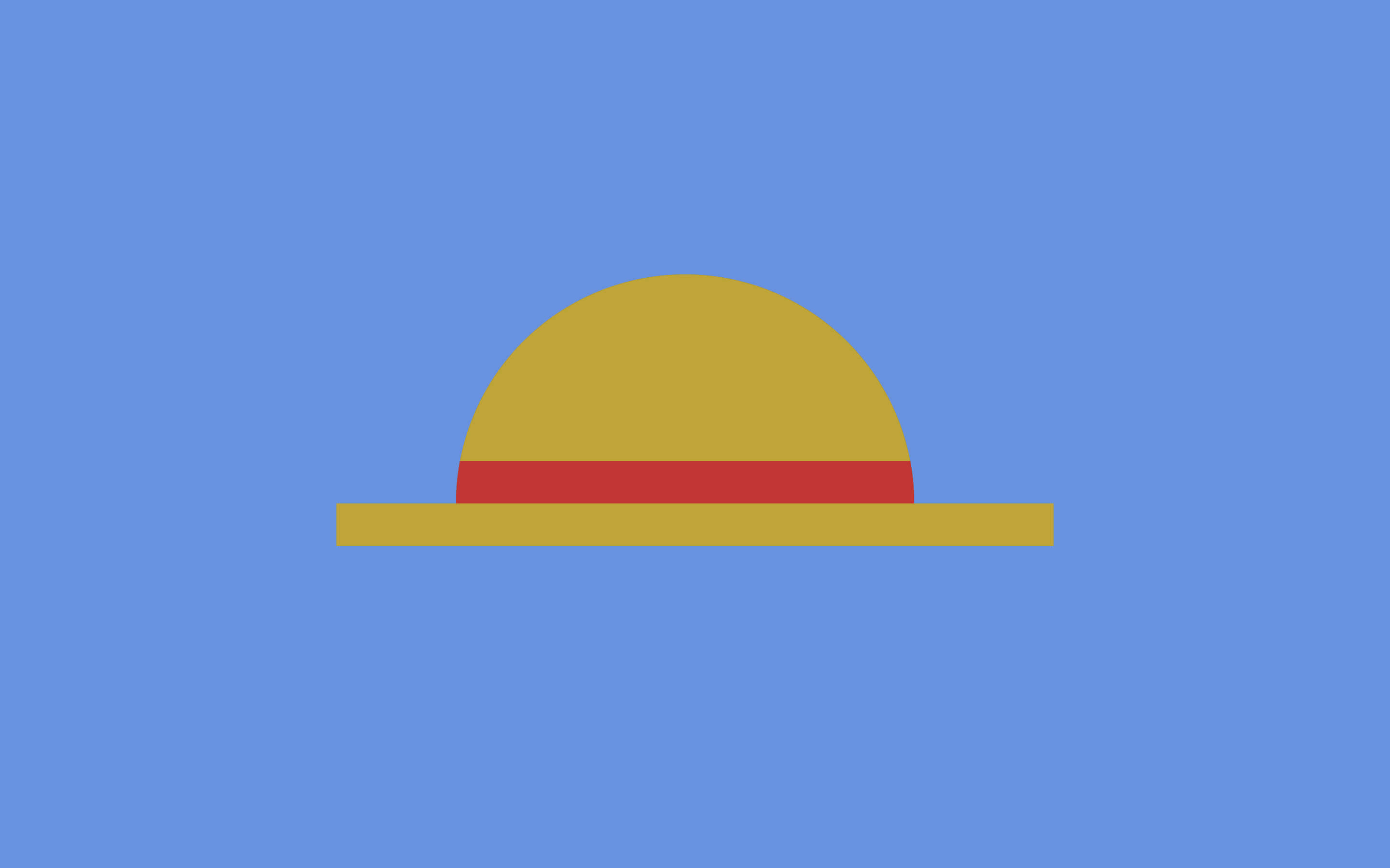 Sombrero de Paja de Luffy de One Piece Minimalista Fondos de pantalla