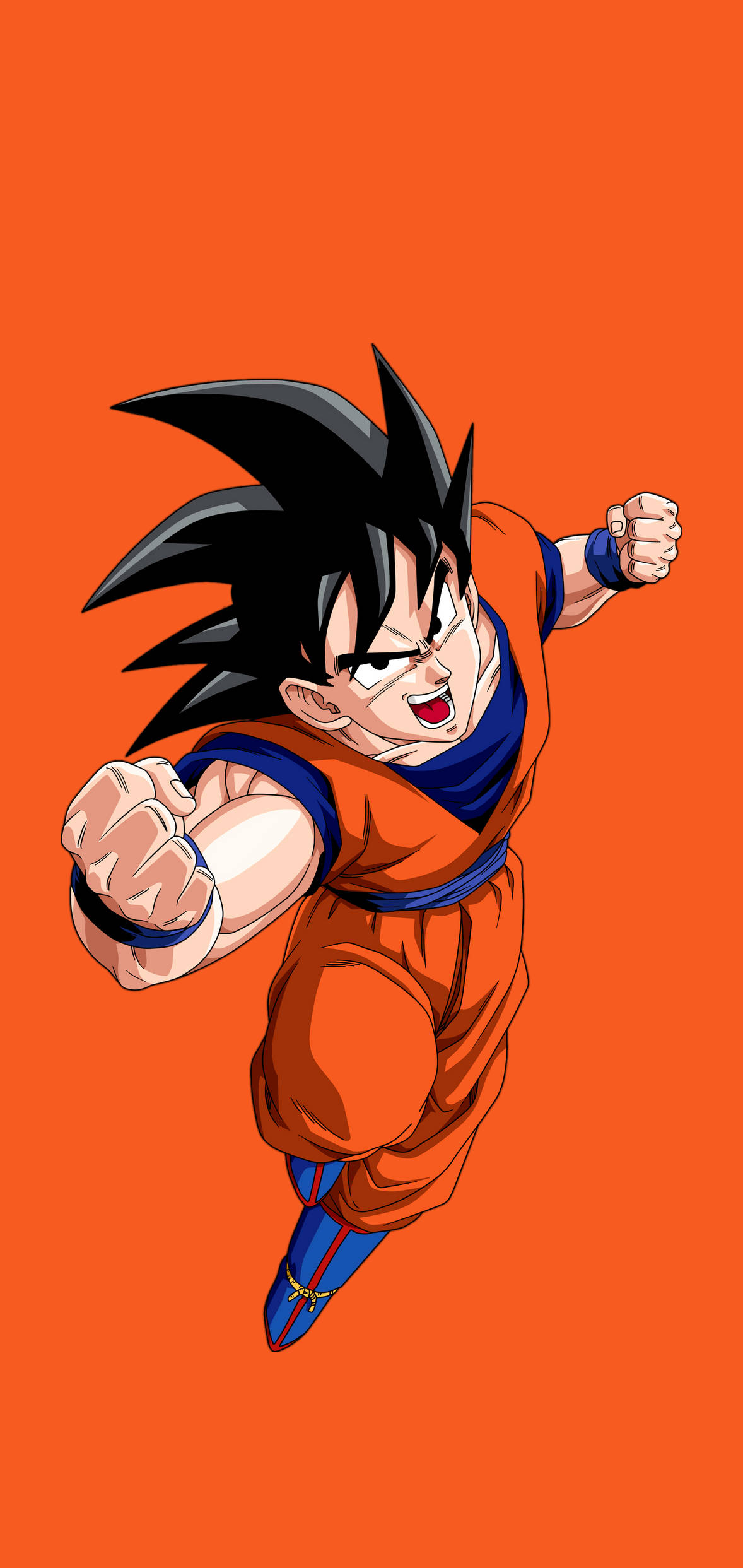 Son Goku adulto de cabello negro para iPhone Fondos de pantalla