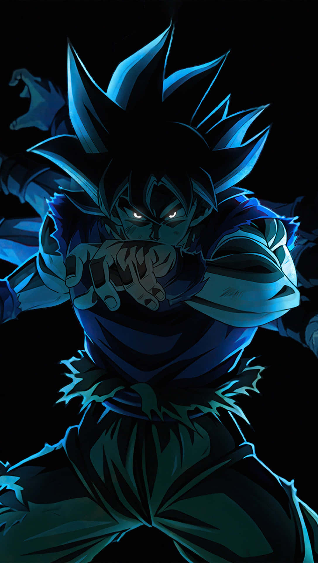 Son Goku de Dragon Ball en pose amenazante