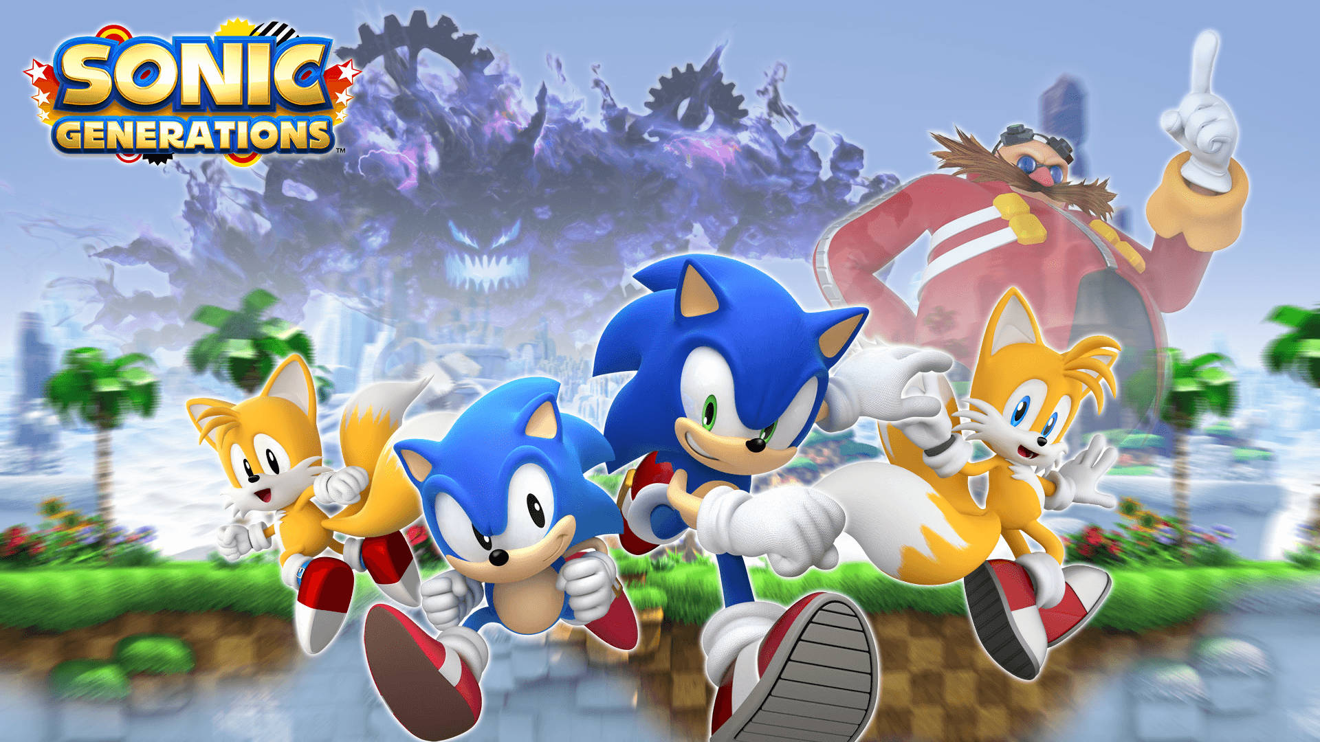 Fondo de pantalla HD del juego de plataformas Sonic Generations.
