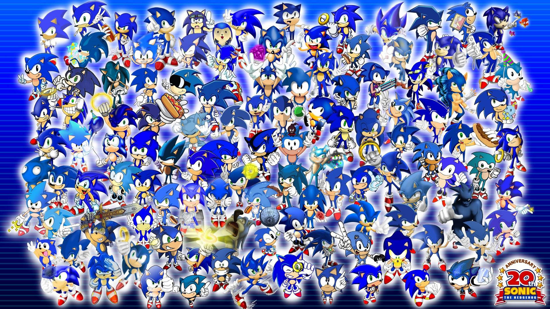 Sonic el Erizo, el personaje icónico de la serie de videojuegos Sonic the Hedgehog Fondos de pantalla