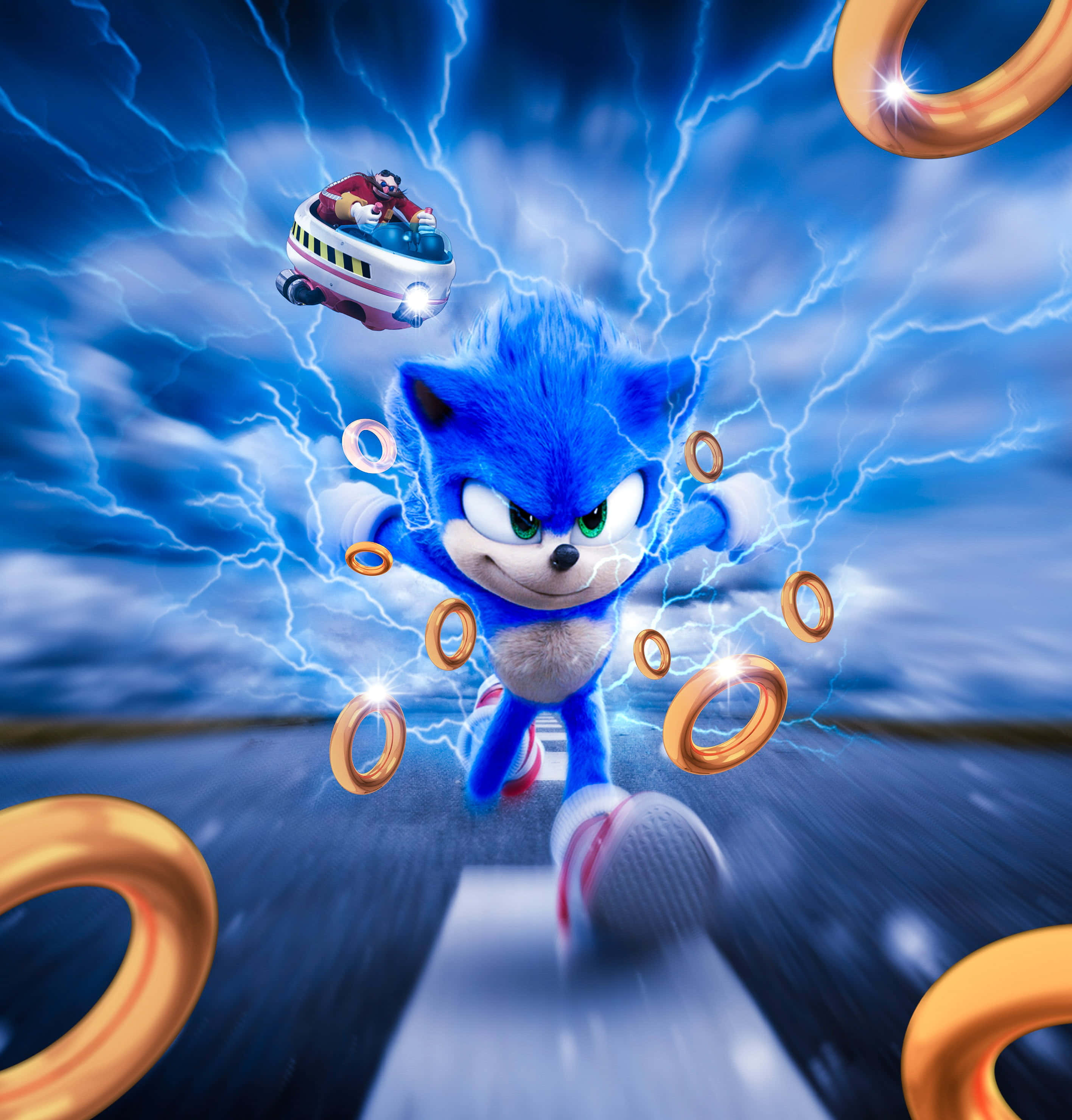 Sonic the Hedgehog corriendo por Green Hill Zone Fondos de pantalla