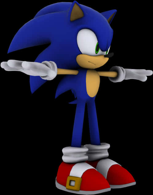 Sonic The Hedgehog en Pose de Pie Fondos de pantalla