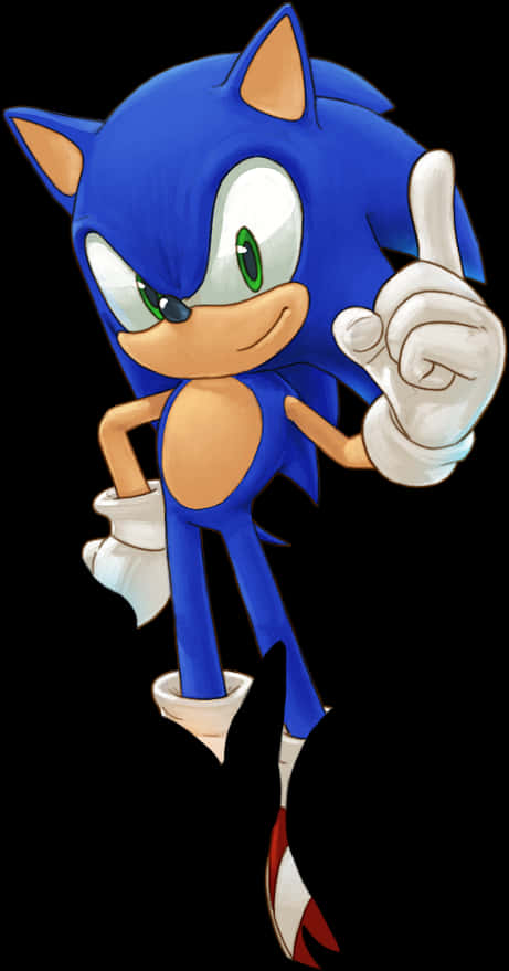 Sonic the Hedgehog señalando Fondos de pantalla