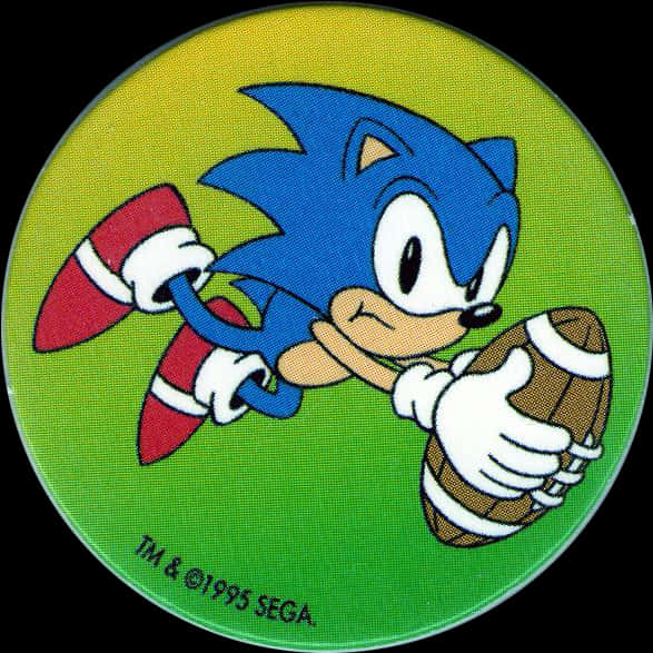 Sonic Vintage Sosteniendo Anillo1995 Fondos de pantalla