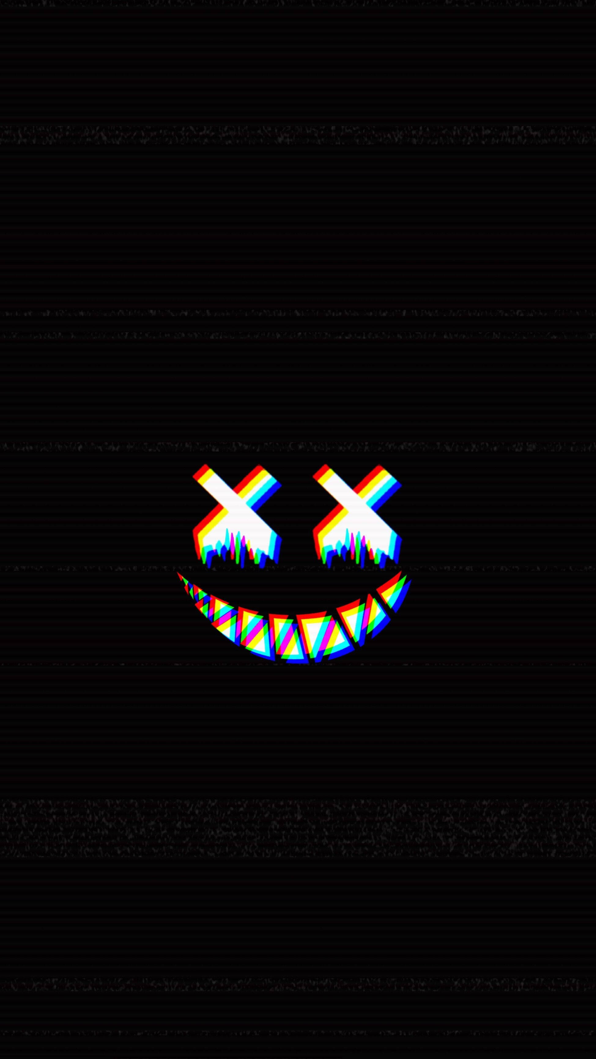 Sonrisa de Halloween con Estética Oscura y Psicodélica Fondos de pantalla