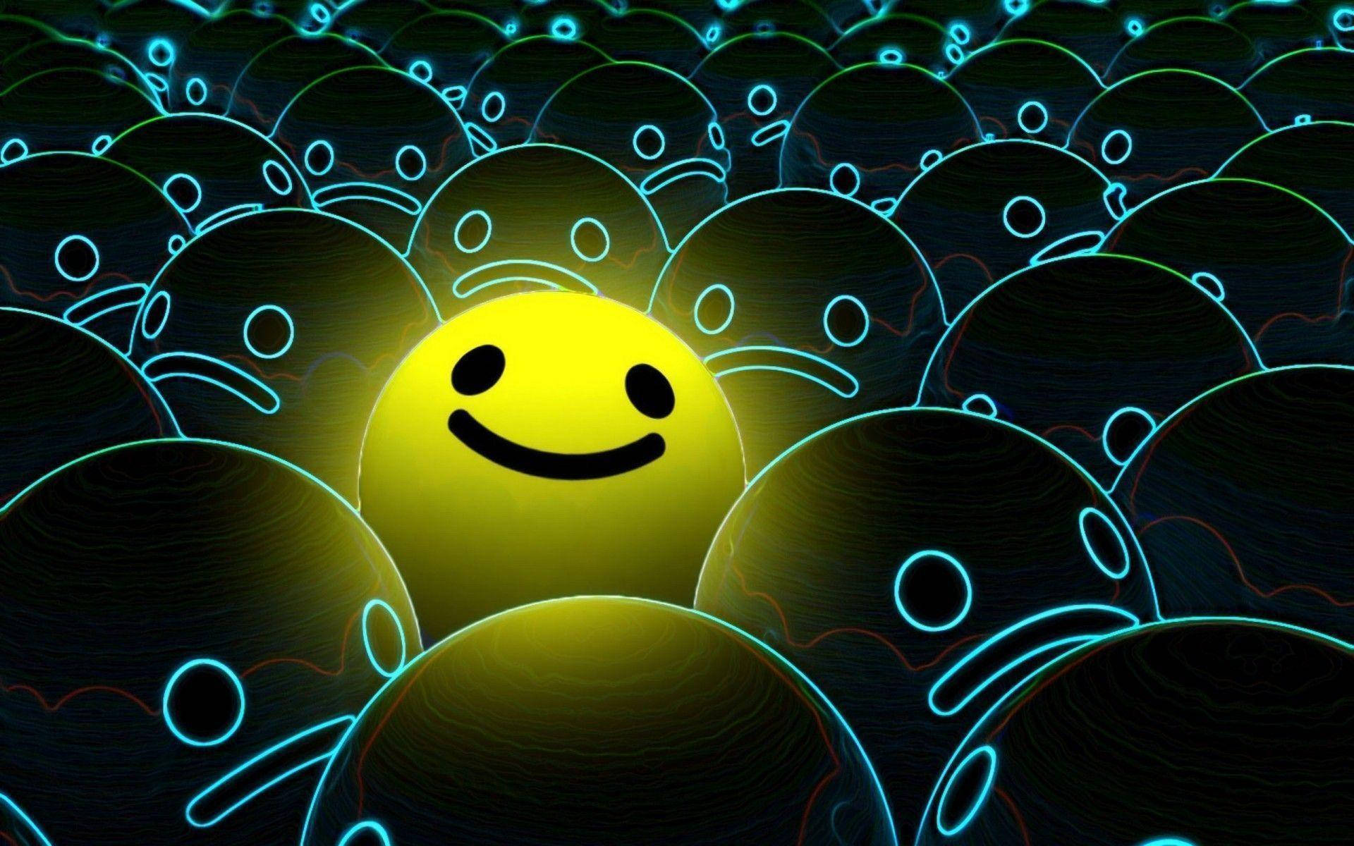 Sonrisa de neón solitaria Fondos de pantalla
