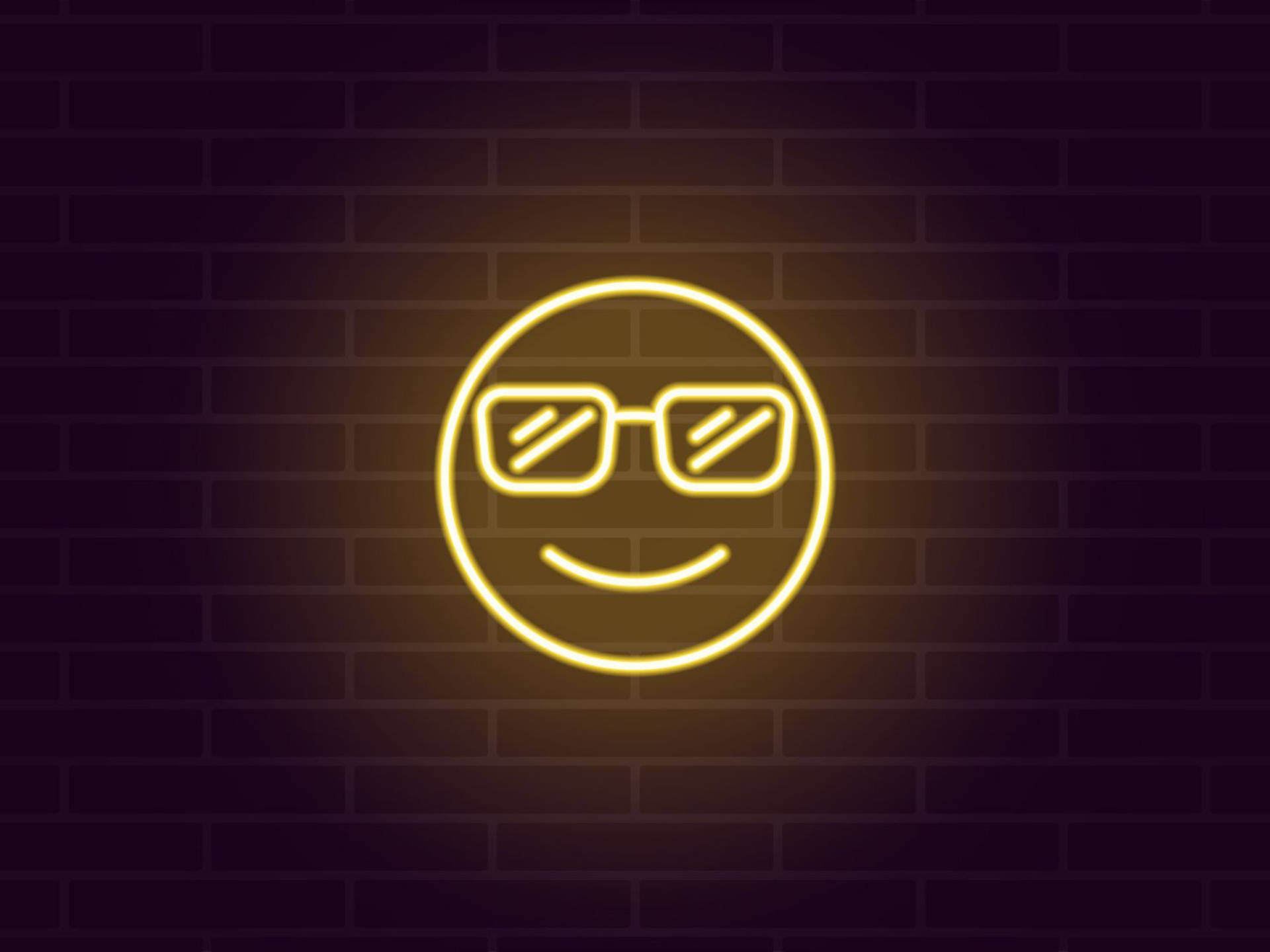 Sonrisa Neón con Lentes Amarillos Fondos de pantalla