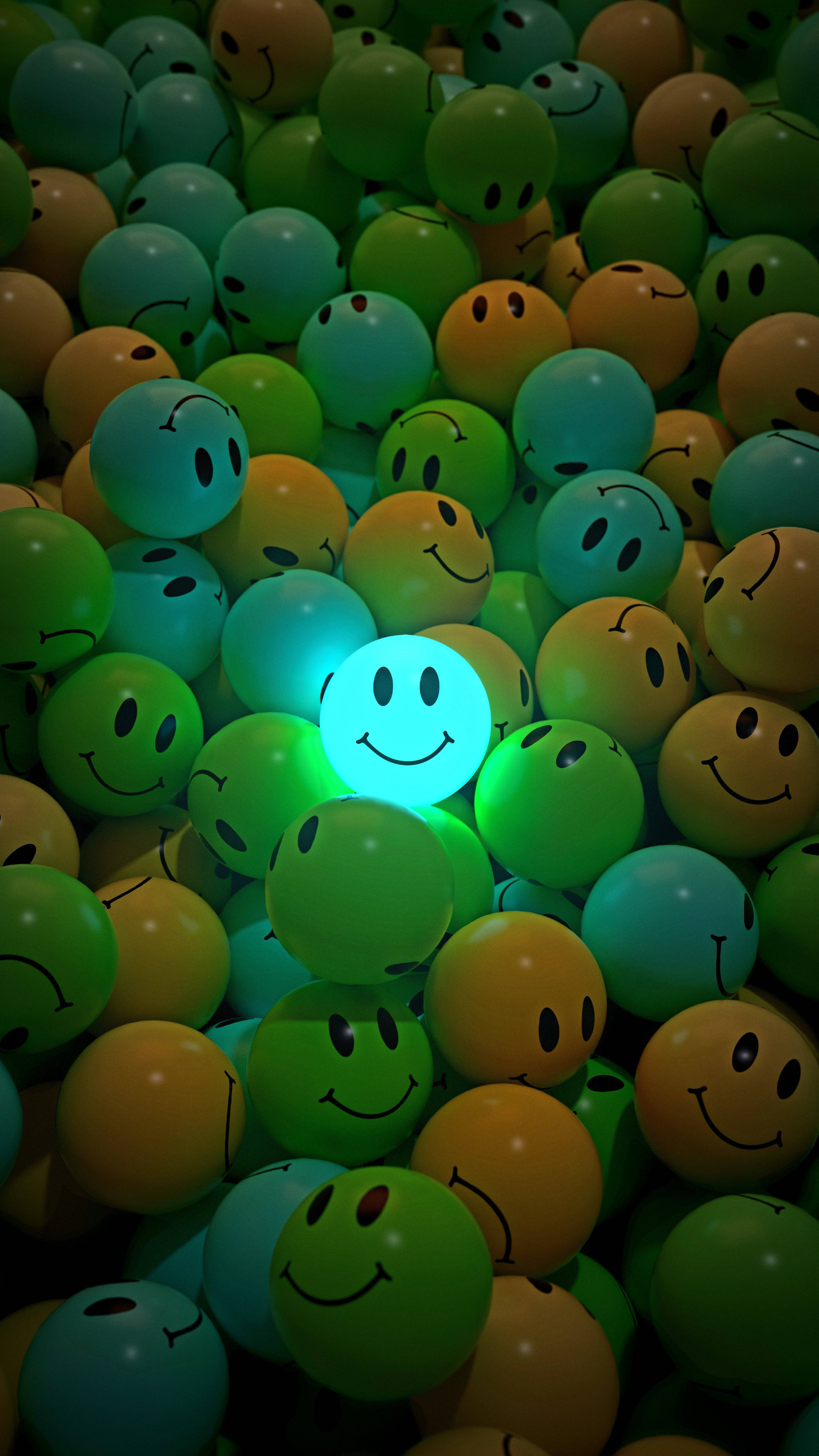 Sonrisa Neón Solitaria Fondos de pantalla