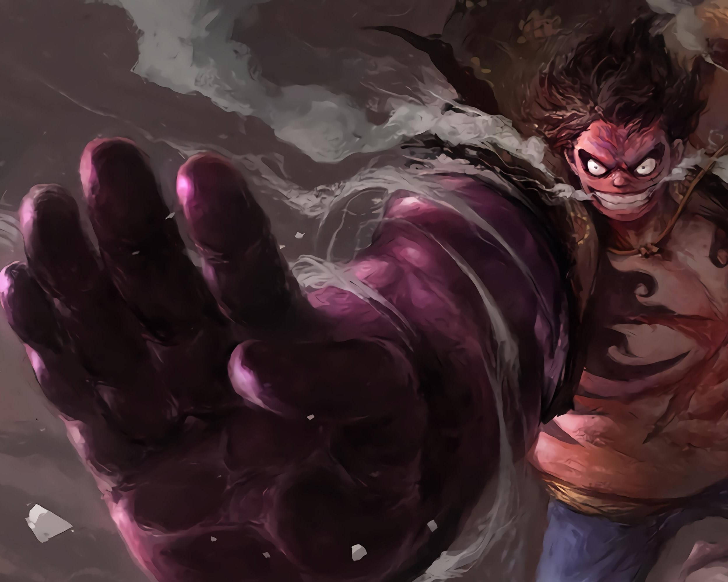Sonrisa Retorcida de Luffy Gear 4 Fondos de pantalla