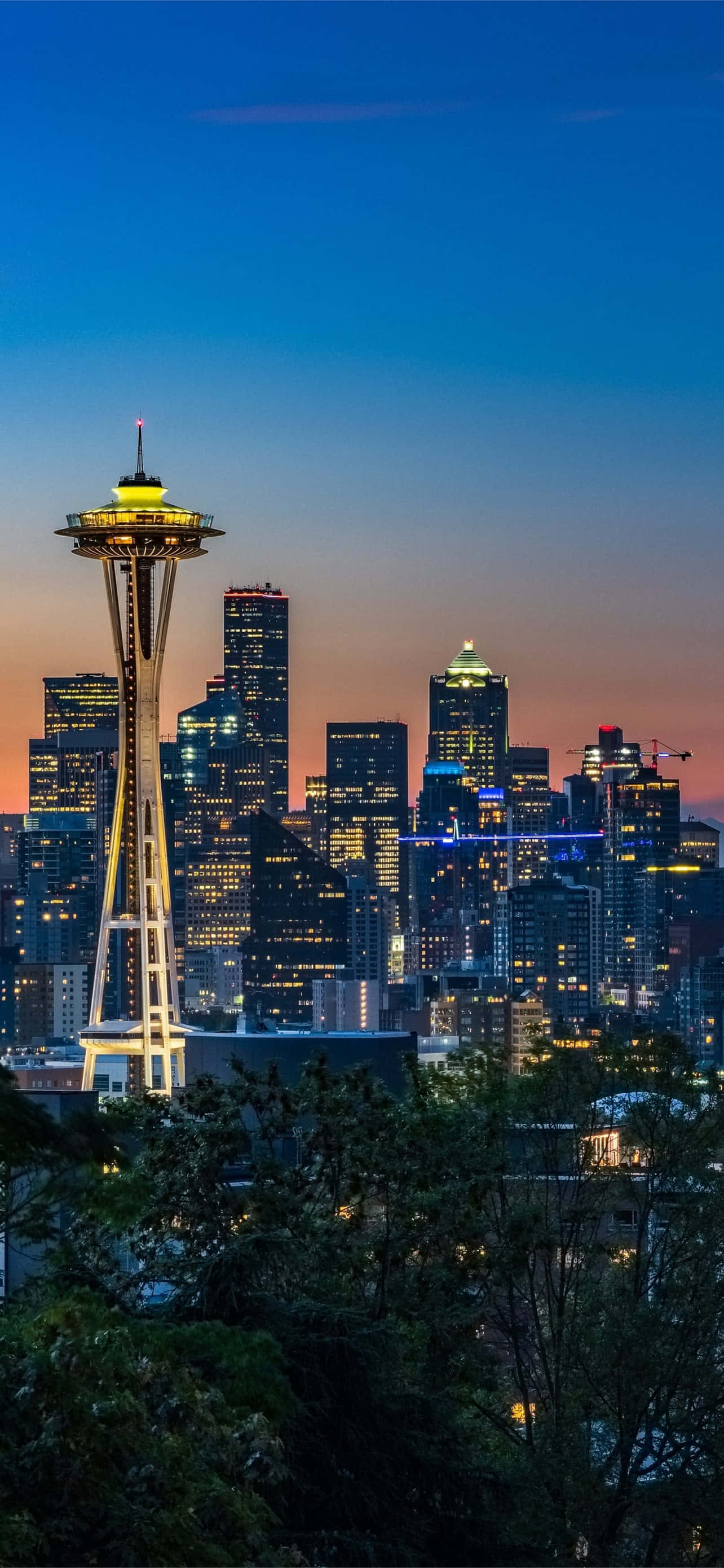 Space Needle de Noche Mejor Fondo de Seattle Fondos de pantalla