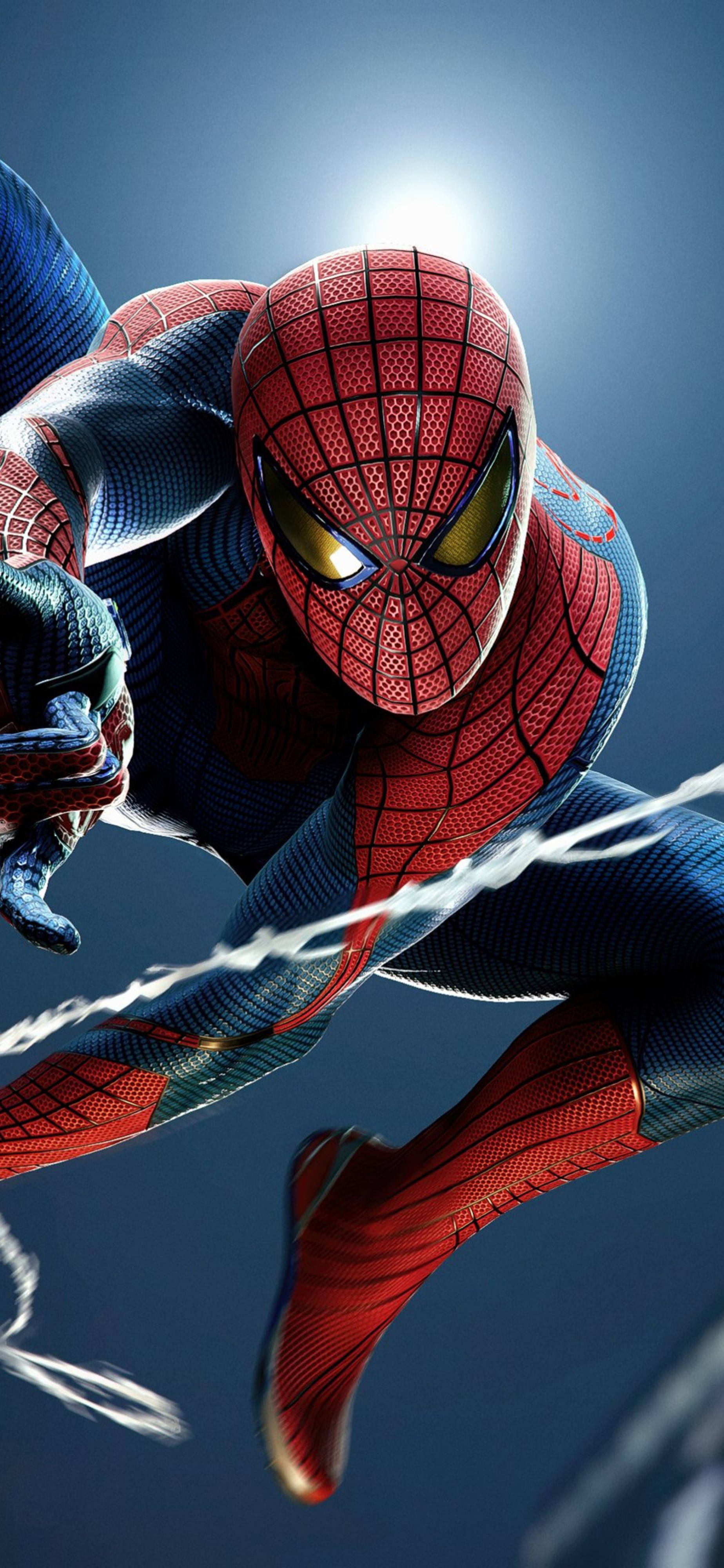 Spider-Man Balanceándose en 4K para Teléfono Marvel Fondos de pantalla
