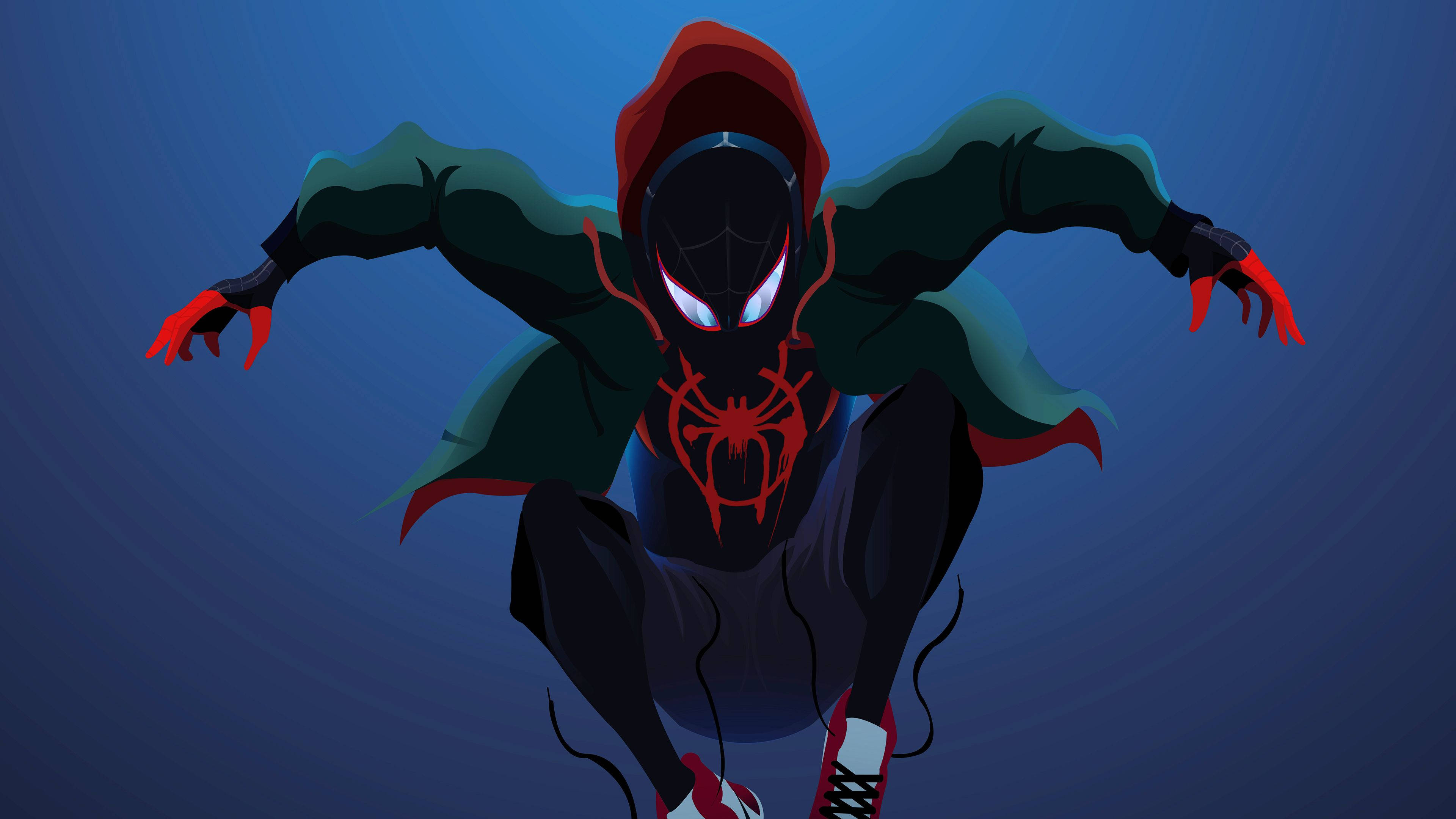 Spider-Man en acción saltando Fondos de pantalla