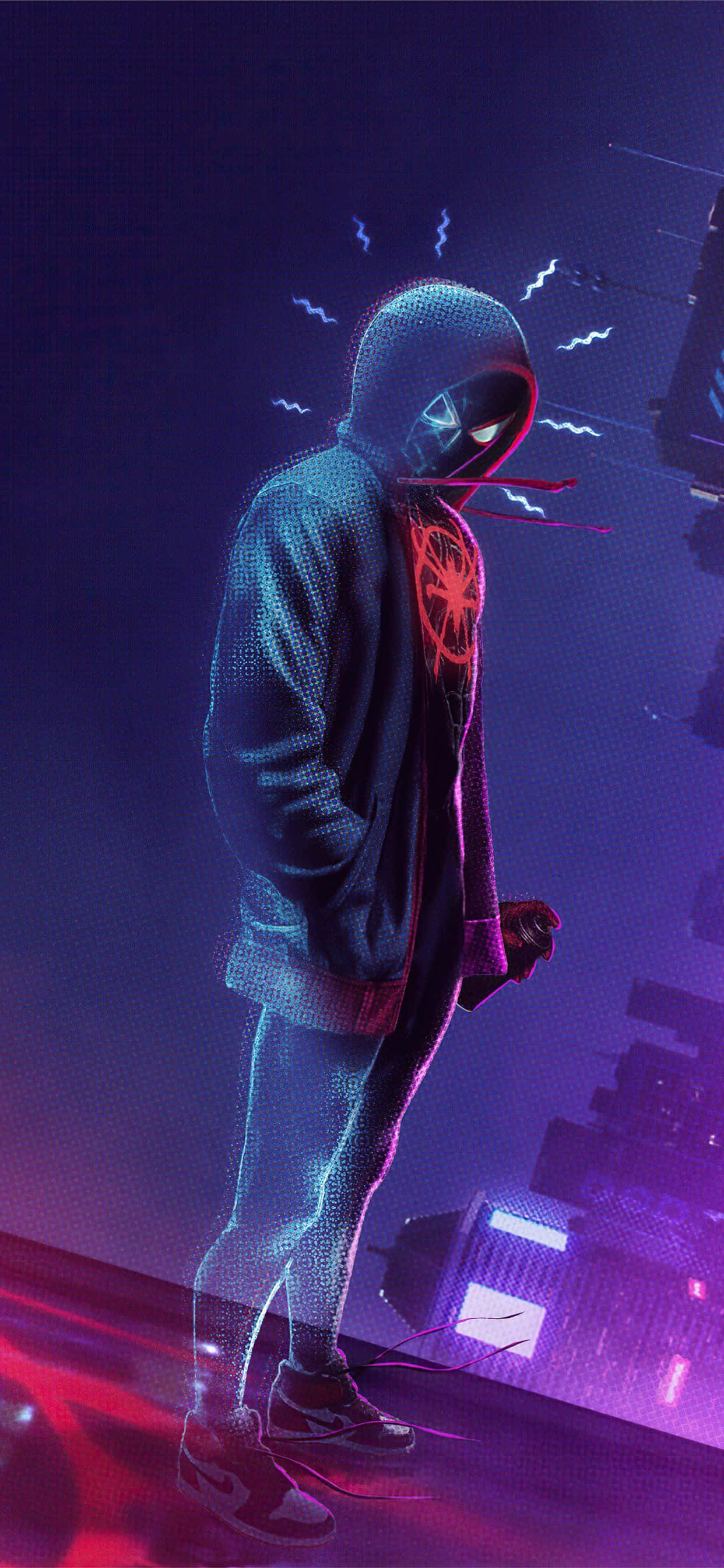 Spider Man Hoodie Miles Morales iPhone Fondos de pantalla