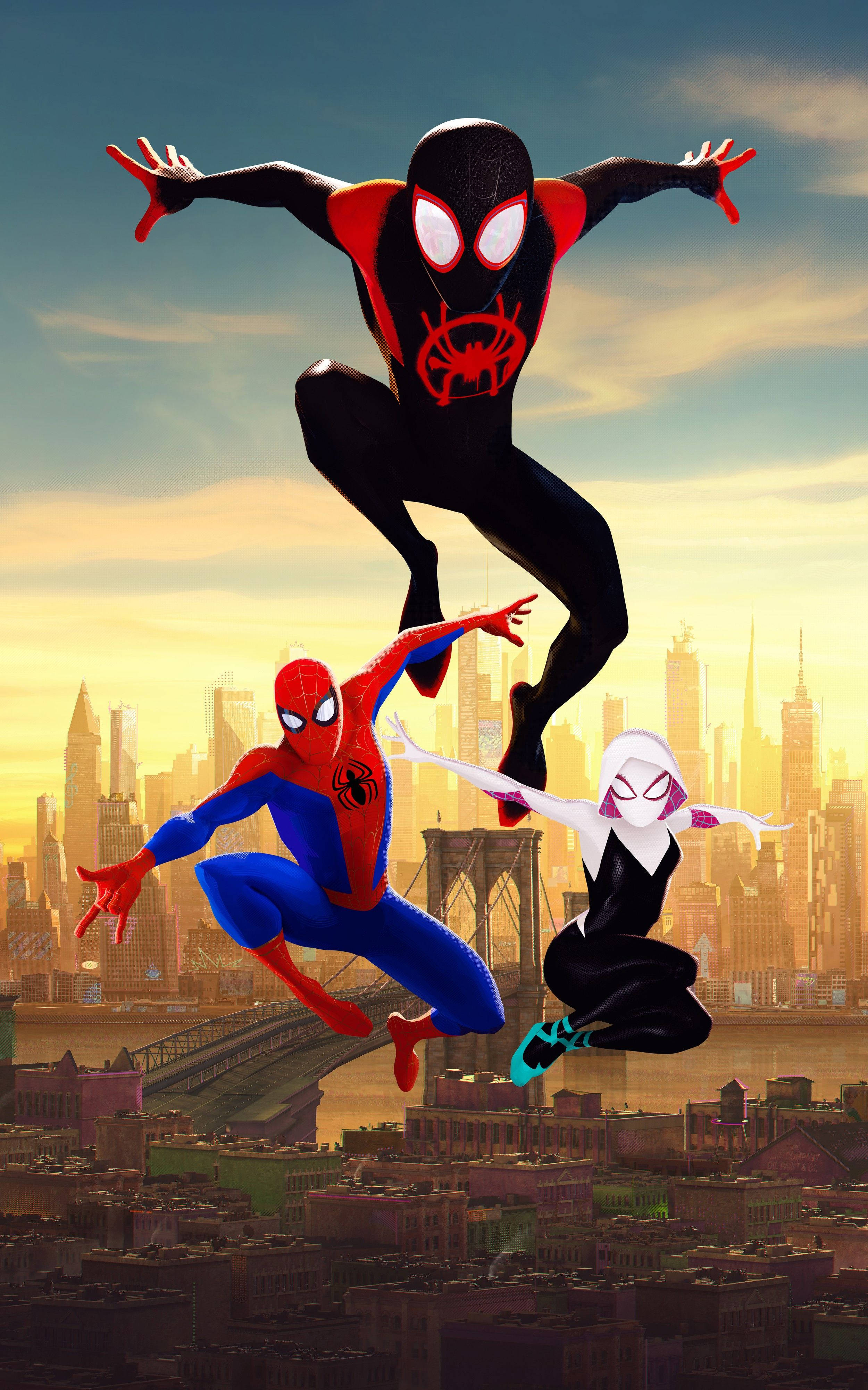 Spider Man Into The Spider Verse en Nueva York Fondos de pantalla