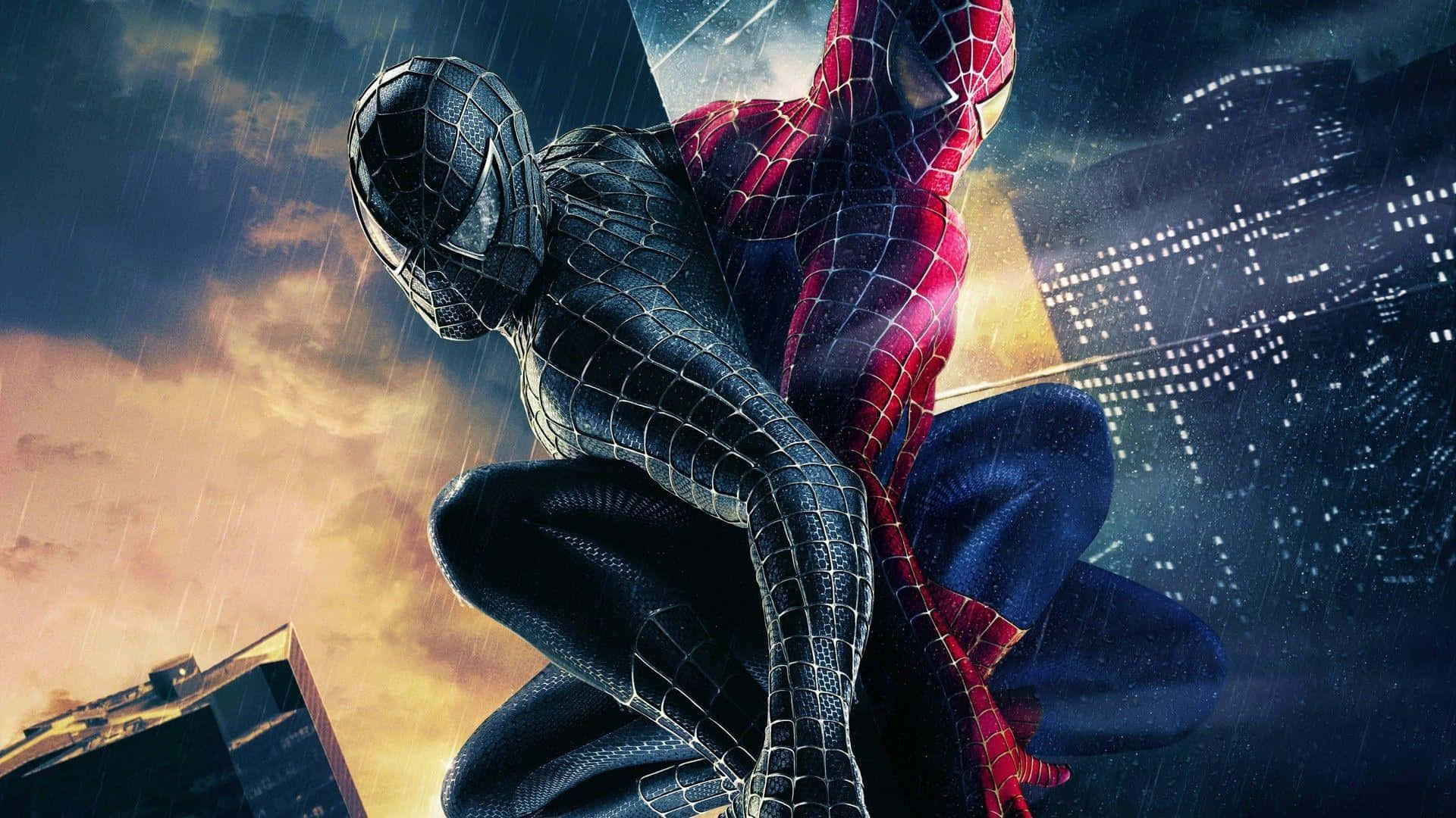 Spider-Man traje de Venom negro para computadora Fondos de pantalla