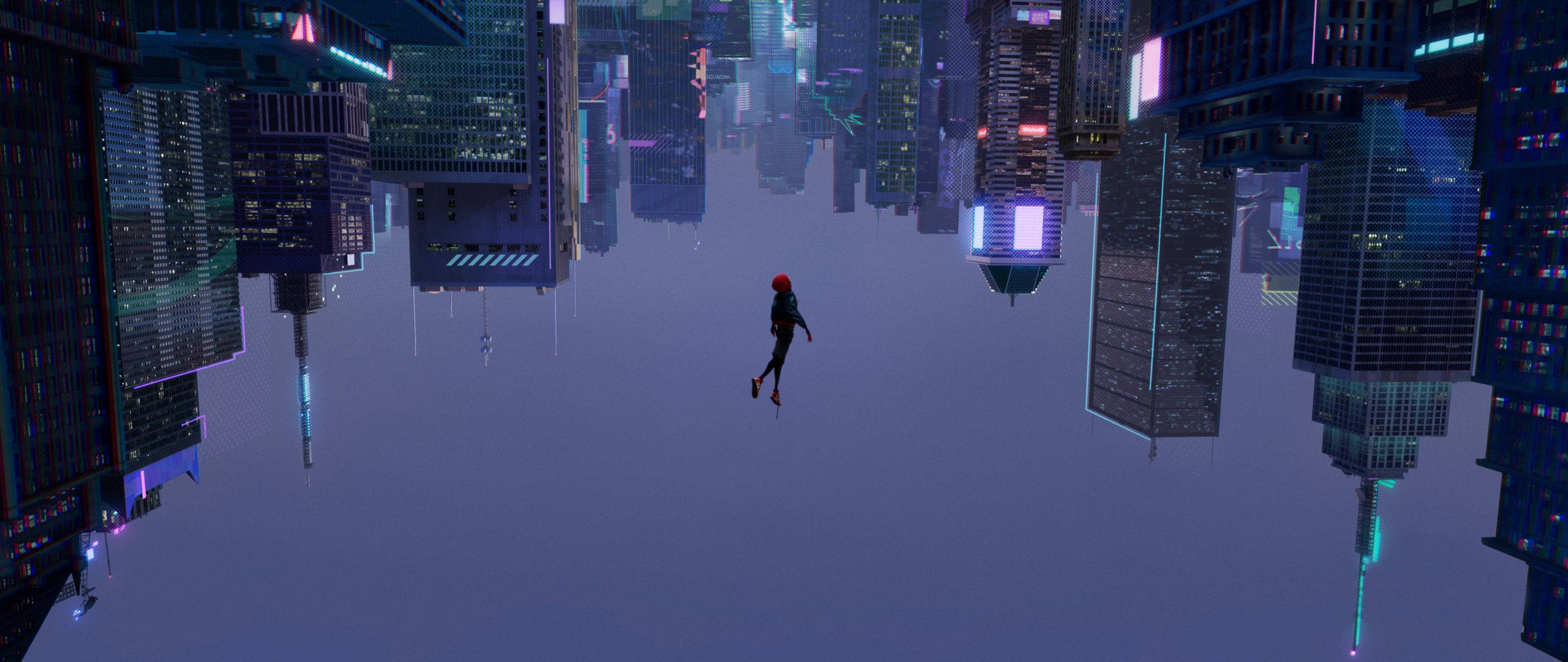 Spiderman cayendo en picada al abismo Fondos de pantalla