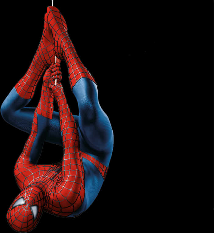 Spiderman Colgando Boca Abajo Fondos de pantalla