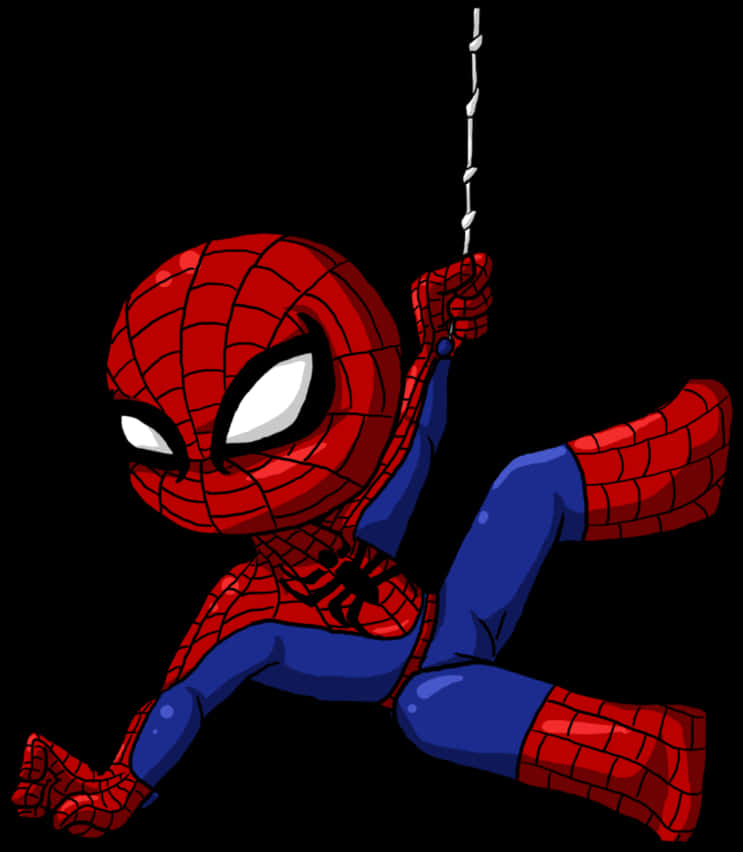Spiderman en columpio caricatura Fondos de pantalla