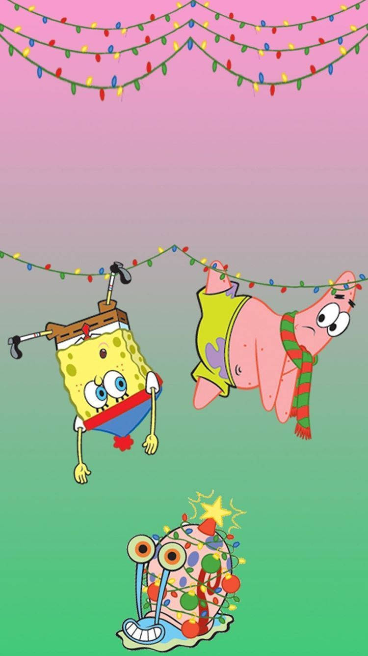 SpongeBob y Patrick en Navidad Fondos de pantalla