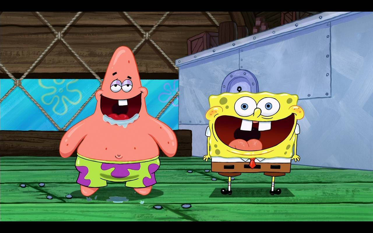 Spongebob y Patrick Riendo Cool Fondos de pantalla