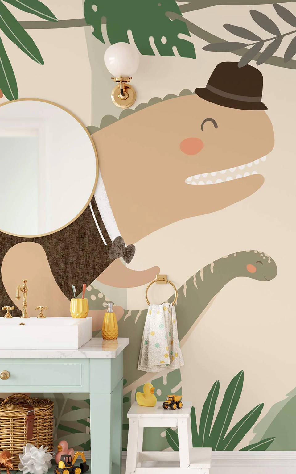 Sticker de Baño de Dinosaurio Lindo para Teléfono Fondos de pantalla