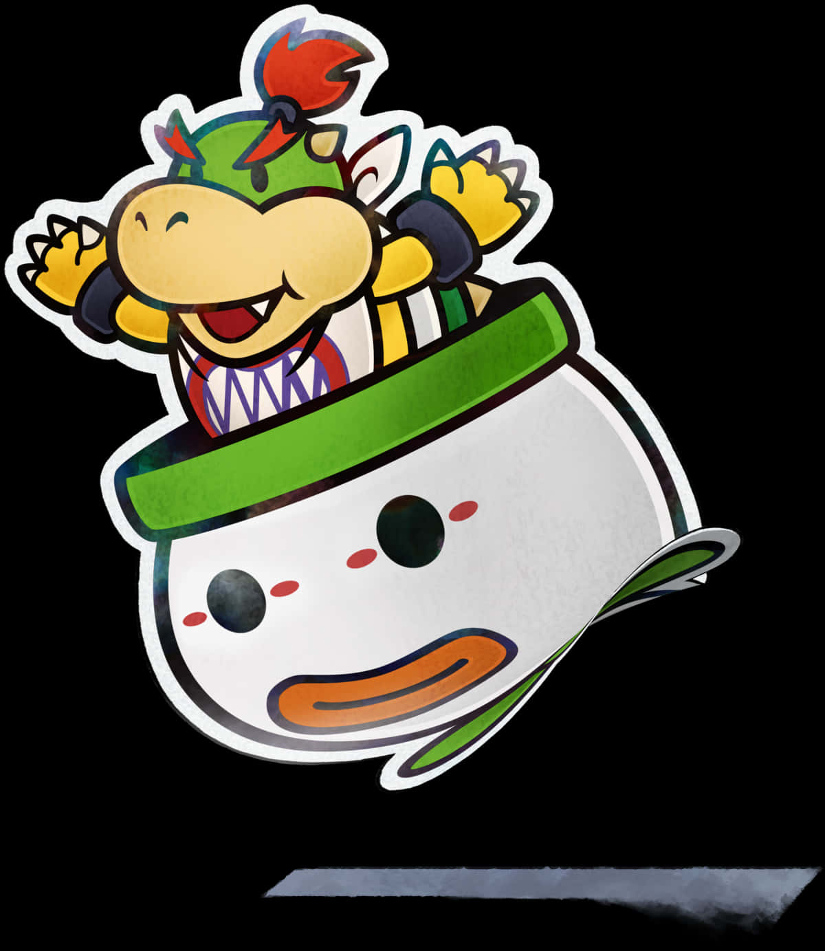 Sticker de Bowser Jr. en el Koopa Claw Copter Fondos de pantalla