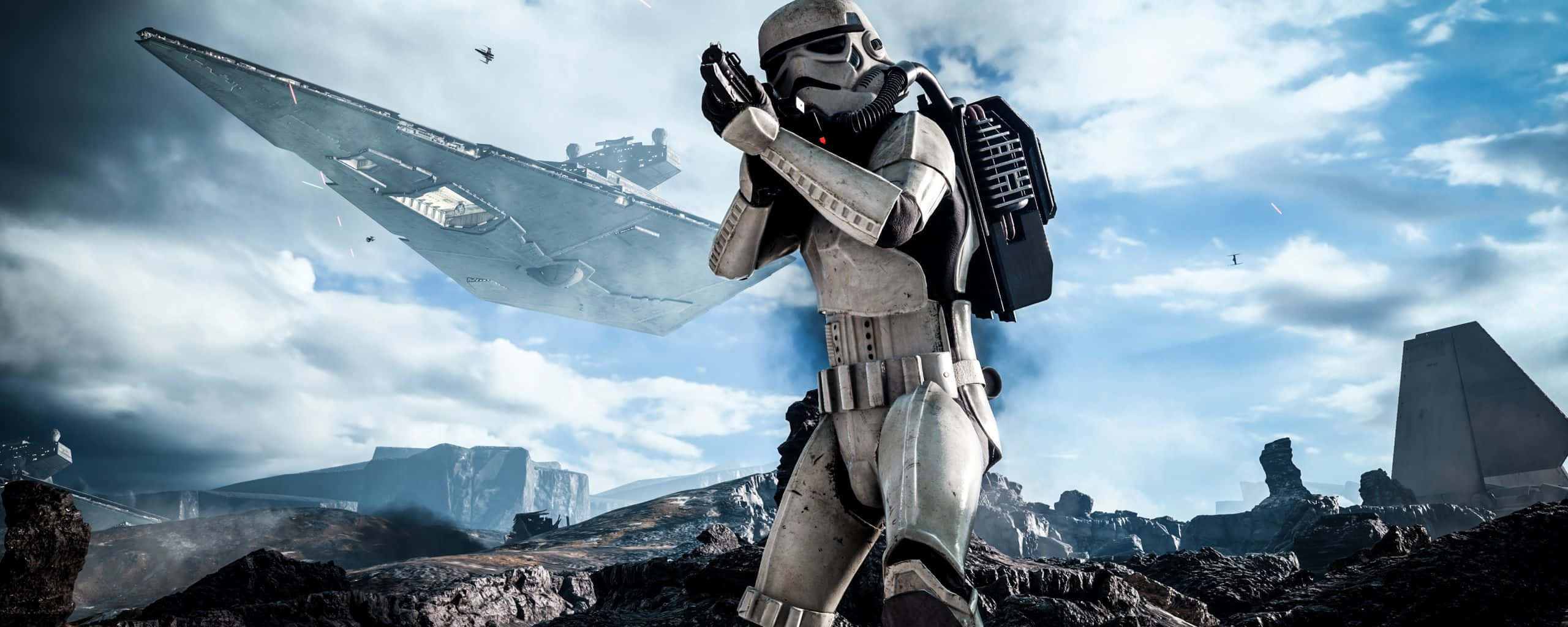 stormtrooper de star wars en el desierto Fondos de pantalla