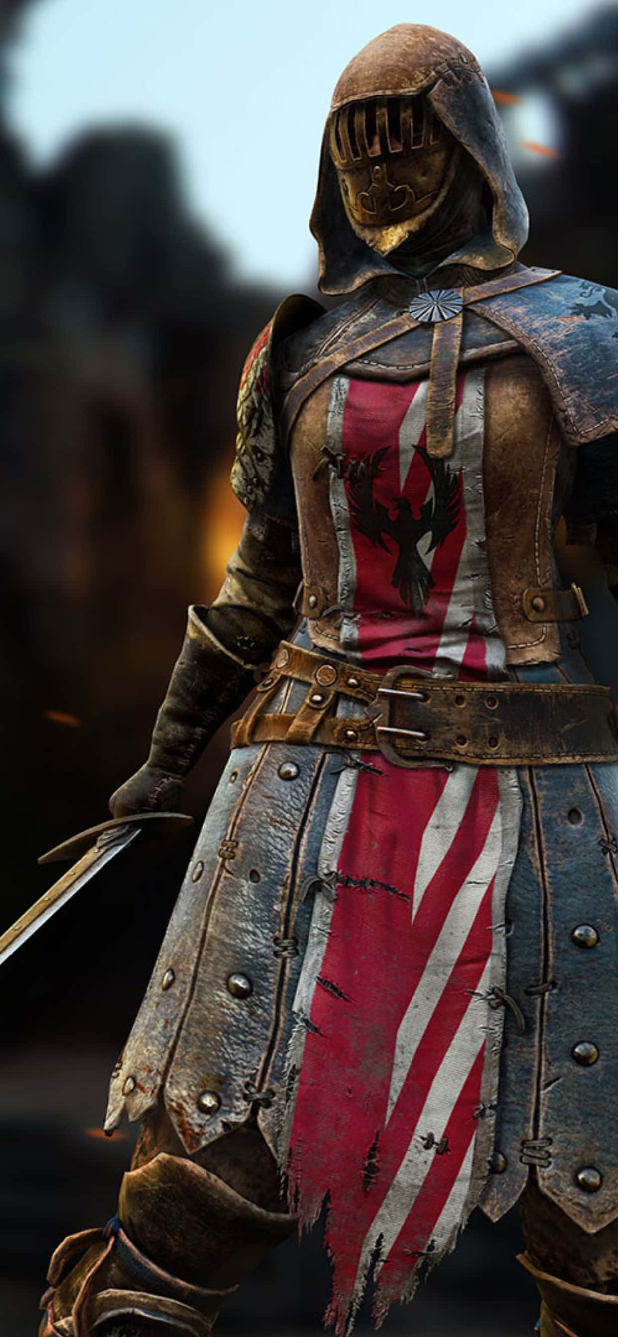 Sube de nivel tu experiencia de juego con iPhone XS Max y For Honor Fondos de pantalla