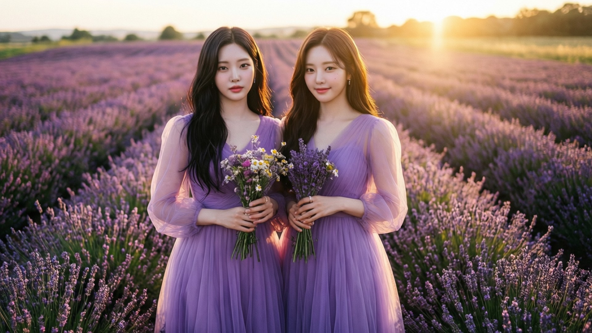 Sueño de Campo de Lavanda Fondos de pantalla