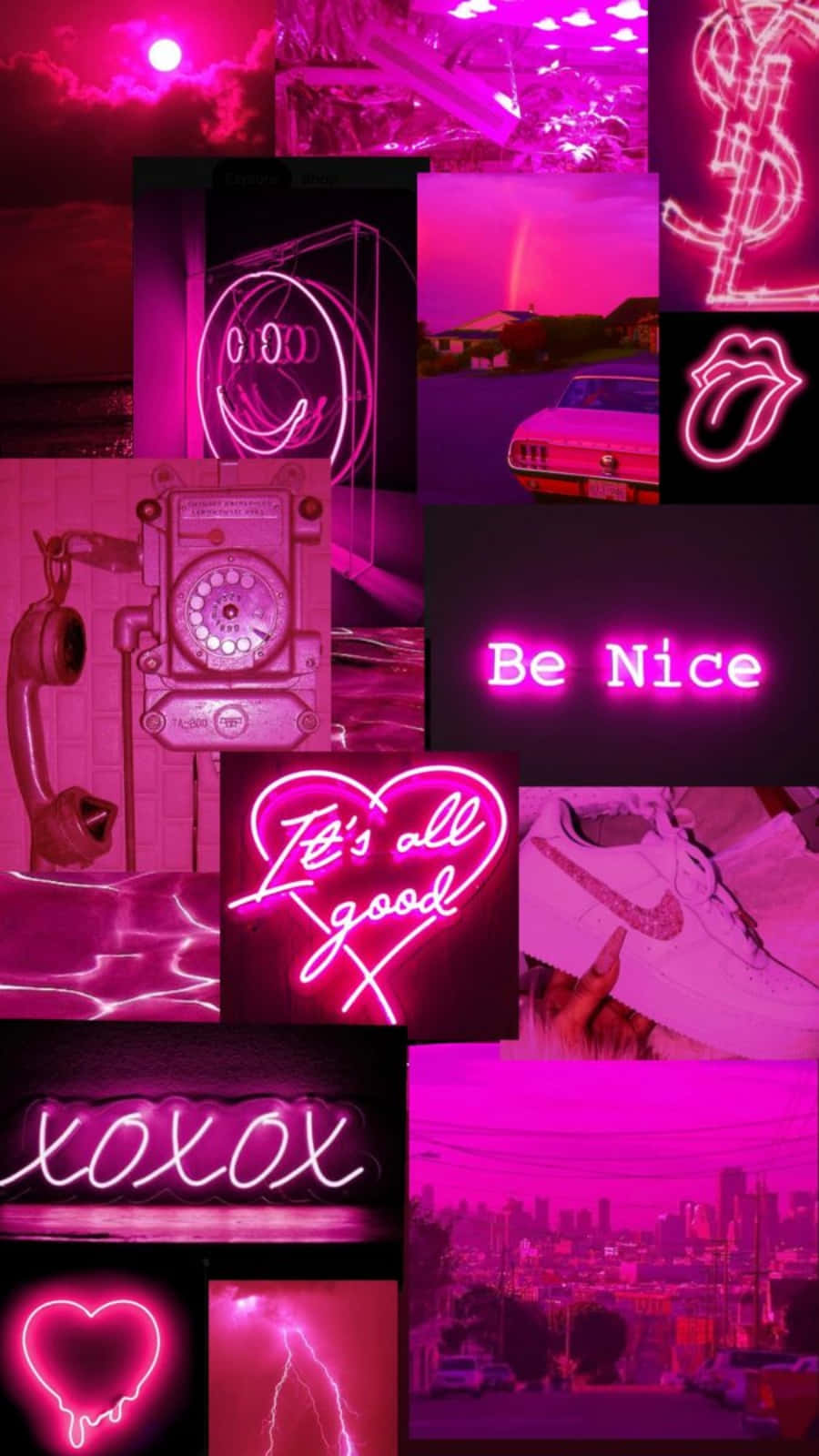 Sueño en rosa neón Fondos de pantalla