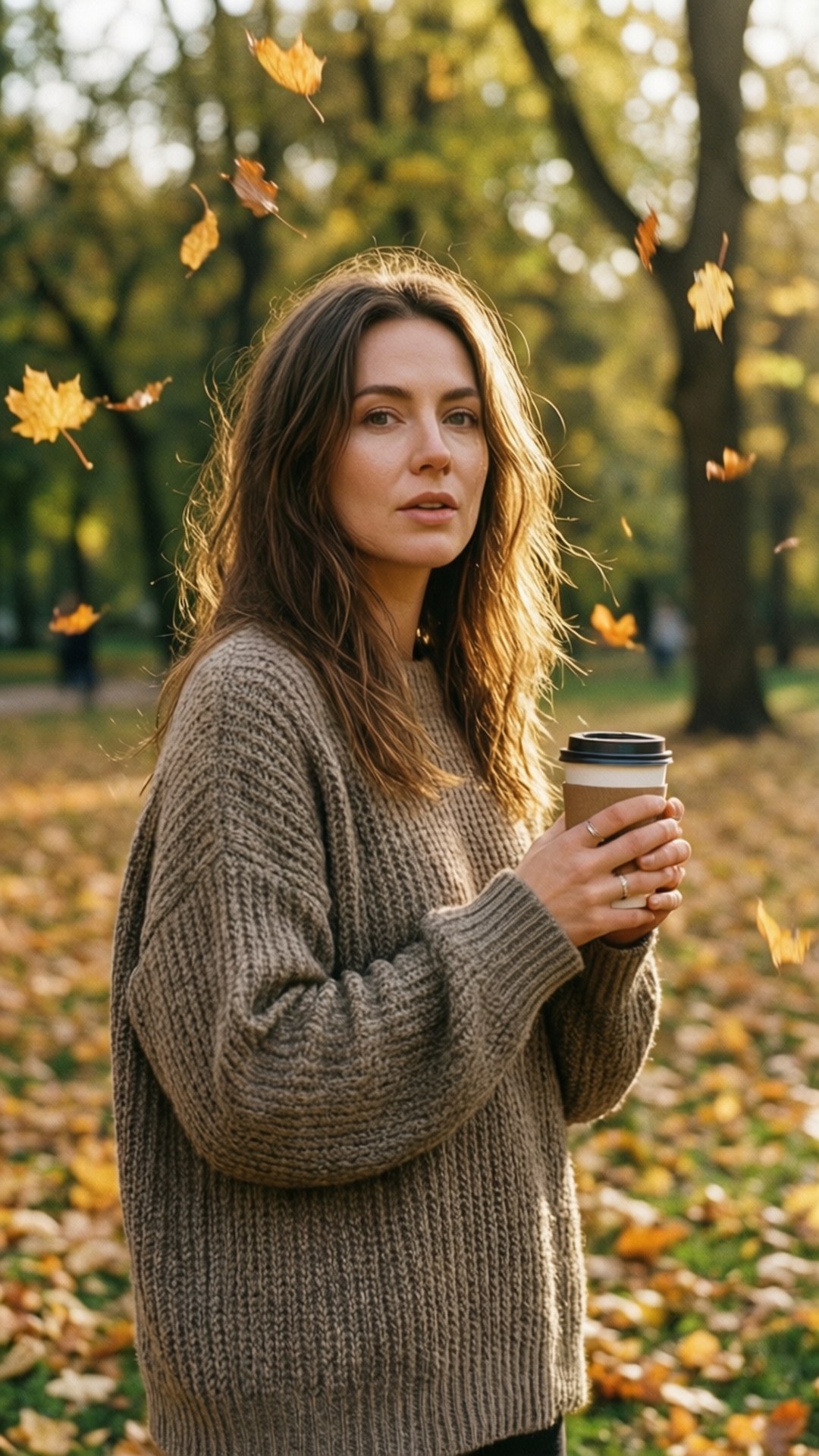 Suéter de Otoño y Café Fondos de pantalla