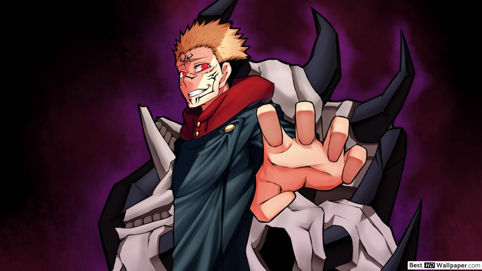 Fondo de pantalla de fanart de Sukuna de Jujutsu Kaisen