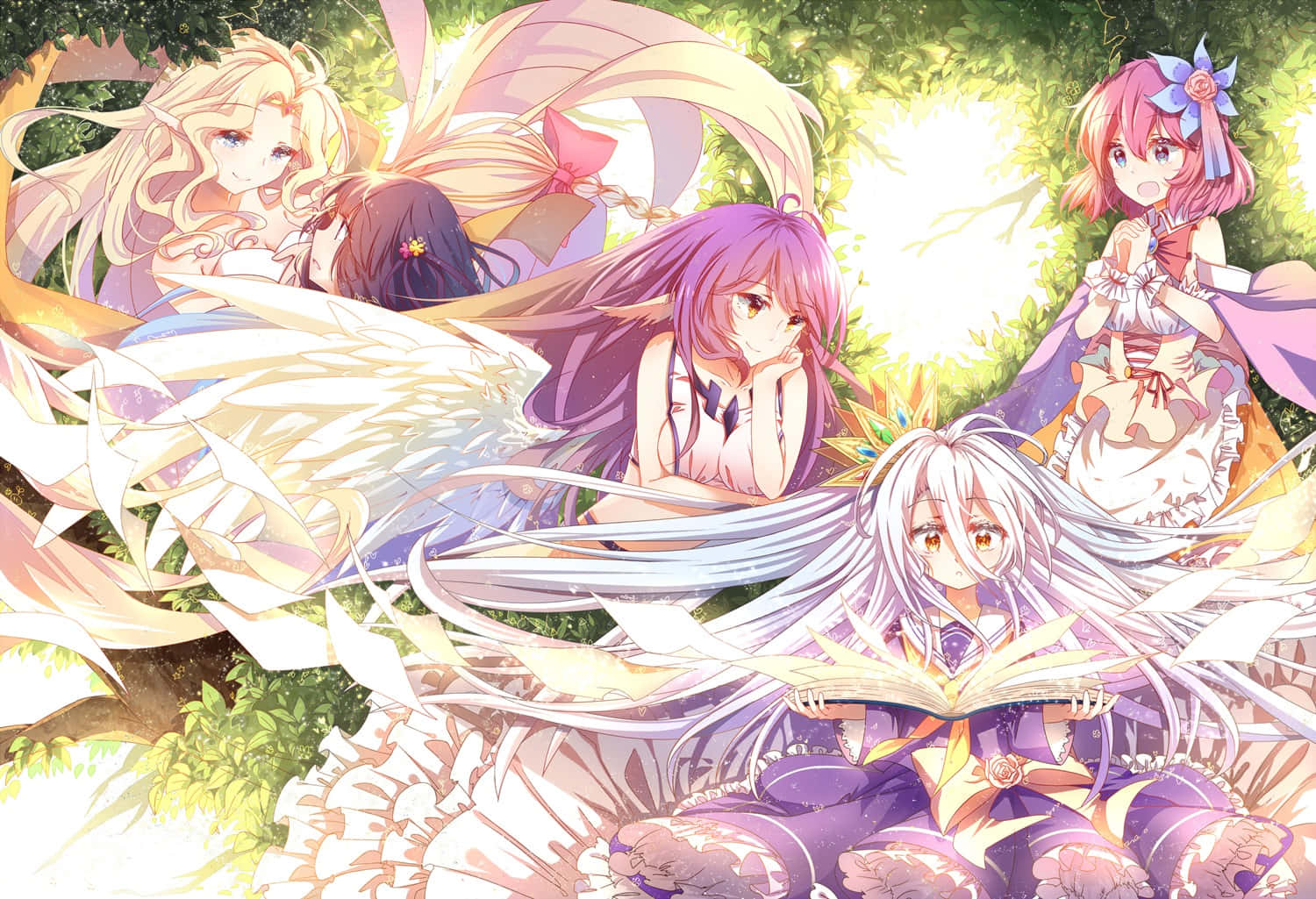 Sumérgete en el encantador mundo de No Game No Life Fondos de pantalla