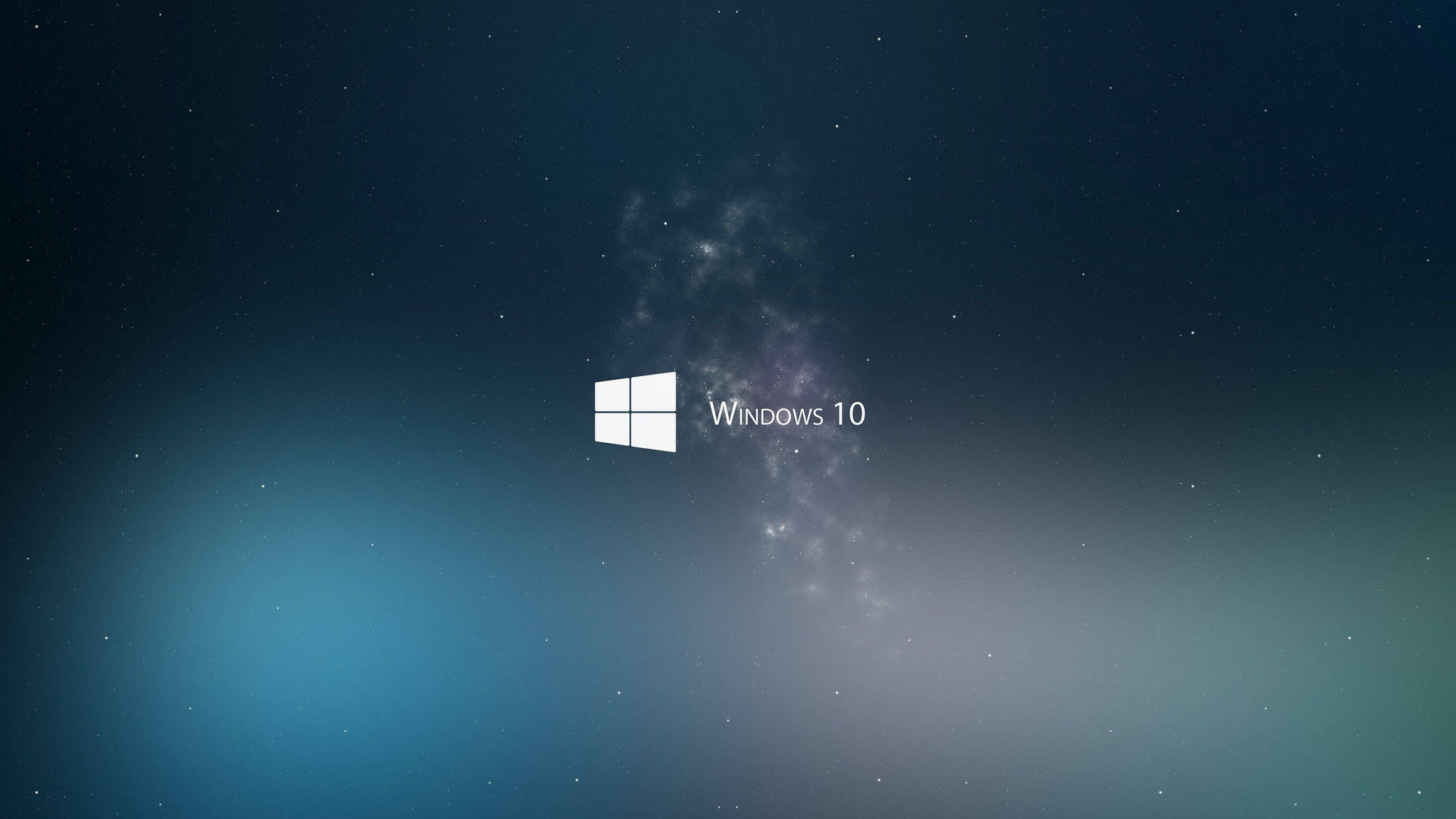 Fondo de pantalla 4K del logotipo de Windows 10 en blanco.