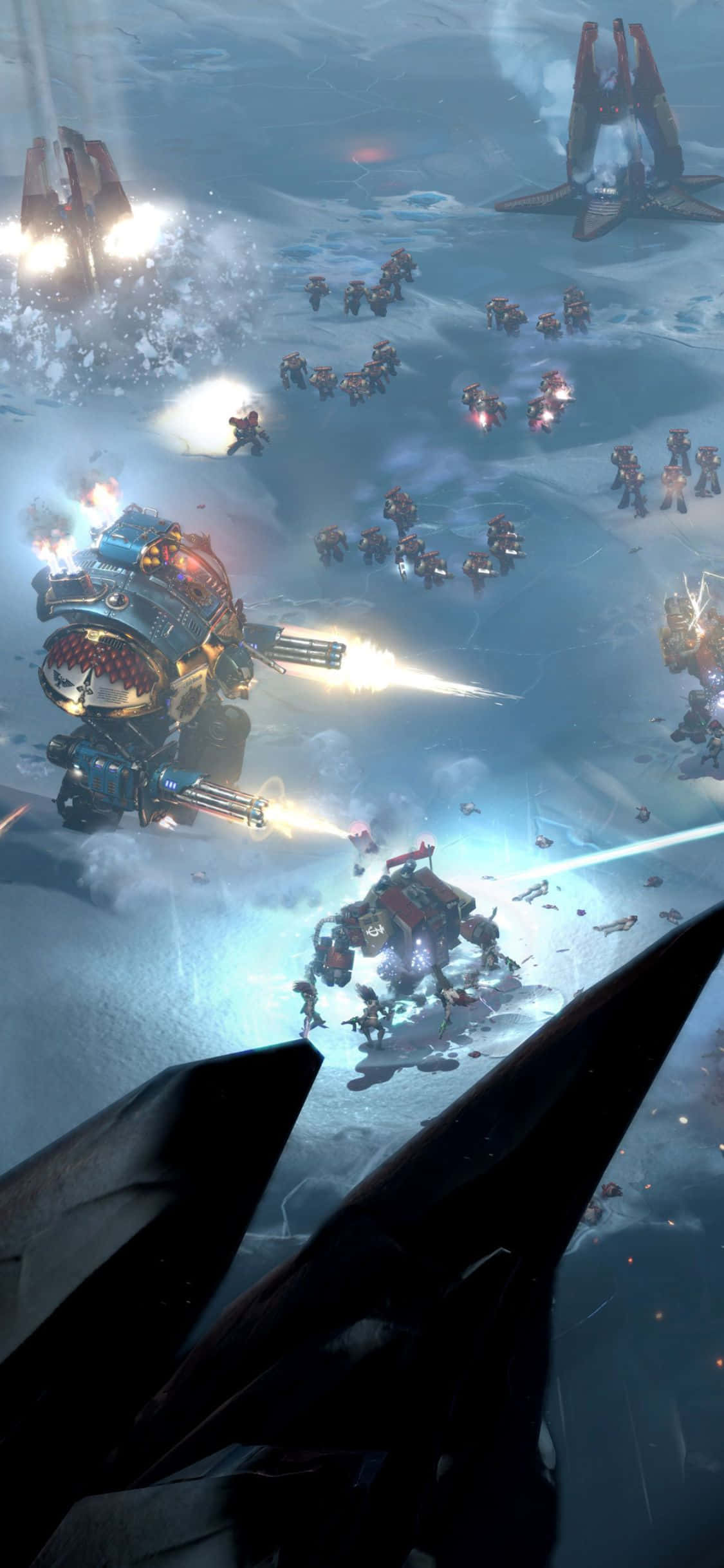 Sumérgete en la Batalla con iPhone Xs Dawn Of War III Fondos de pantalla