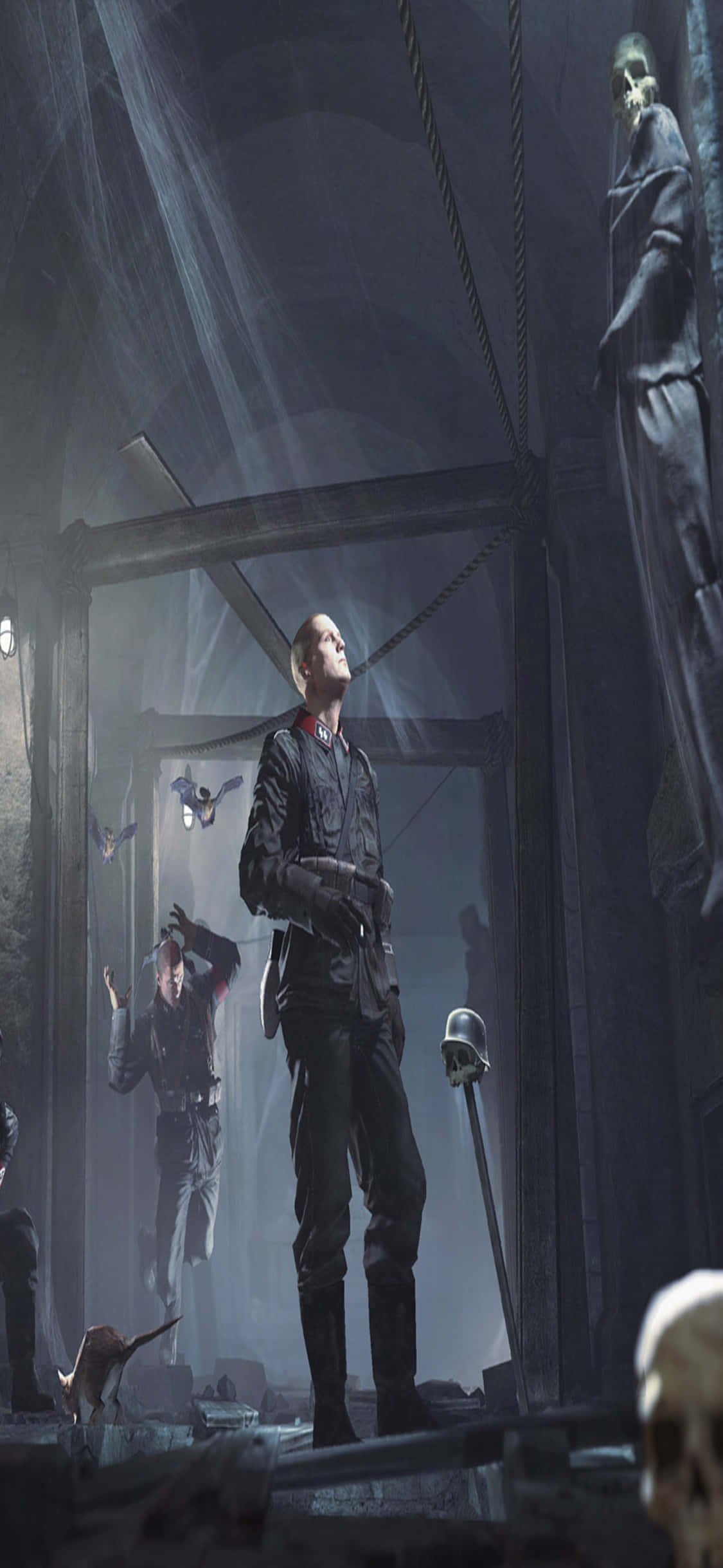 Sumérgete en la experiencia de juego definitiva con el iPhone Xs Wolfenstein II Fondos de pantalla