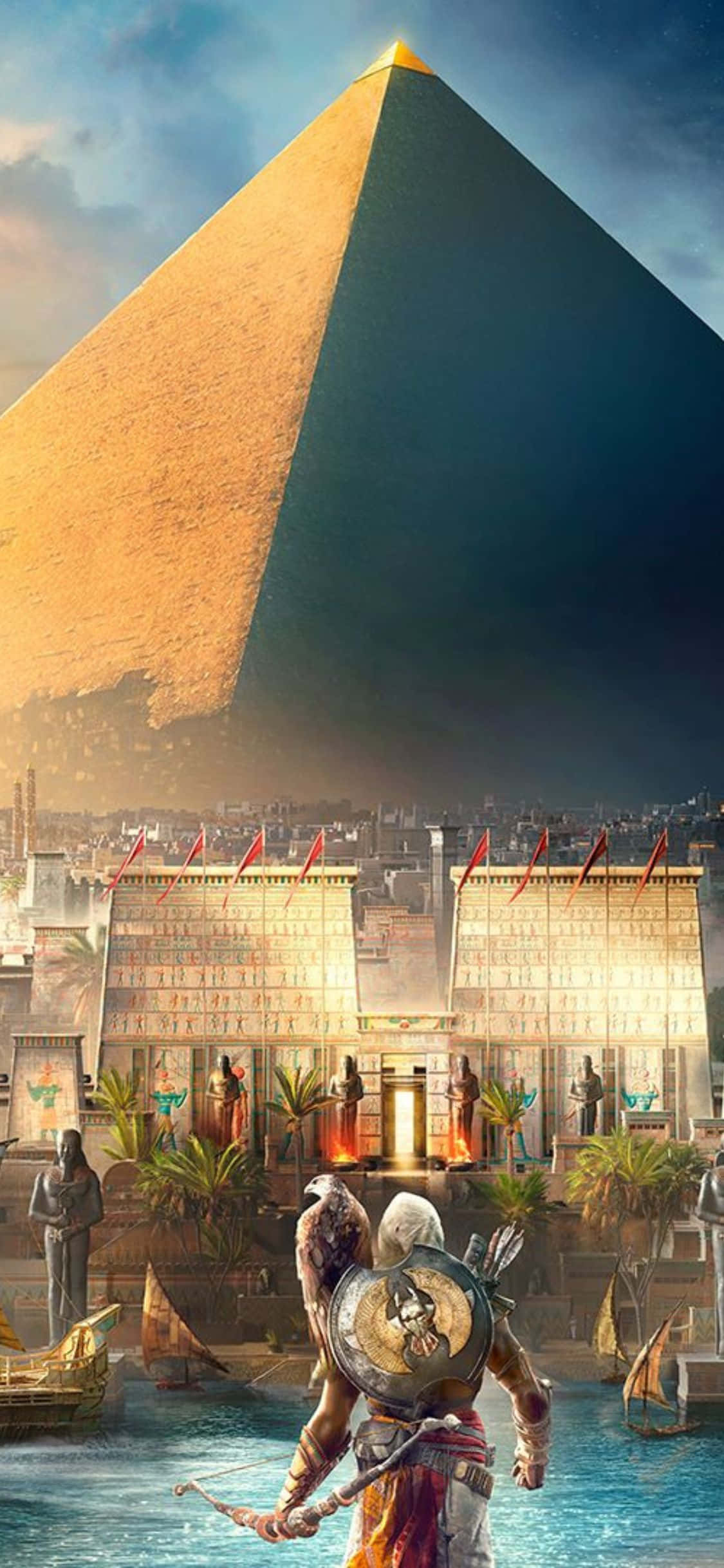 Sumérgete en un mundo misterioso de Assassin's Creed Origins, disponible exclusivamente en iPhone X. Fondos de pantalla