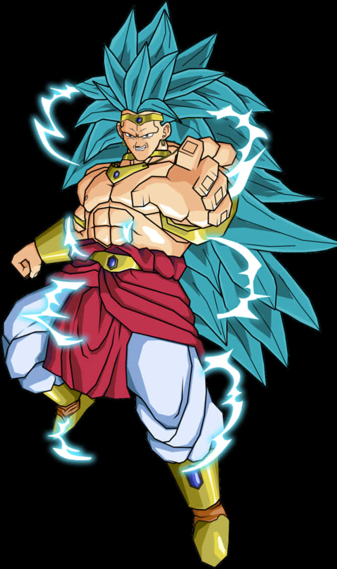 Super Saiyan Blue Broly aumentando su poder Fondos de pantalla